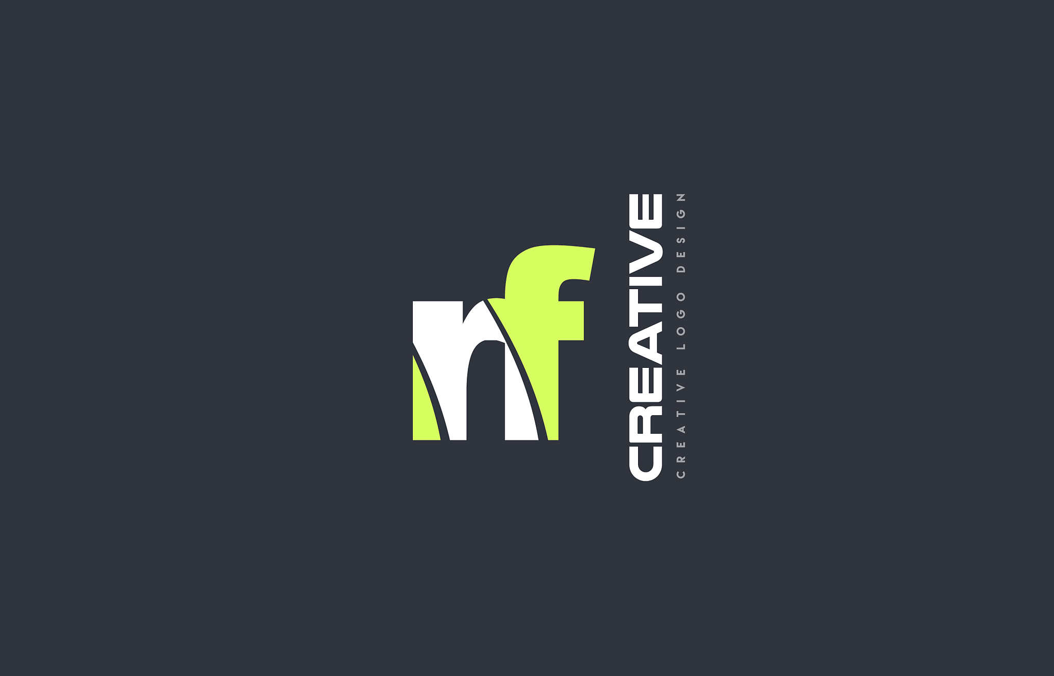 green letter rf r f combination logo icon company