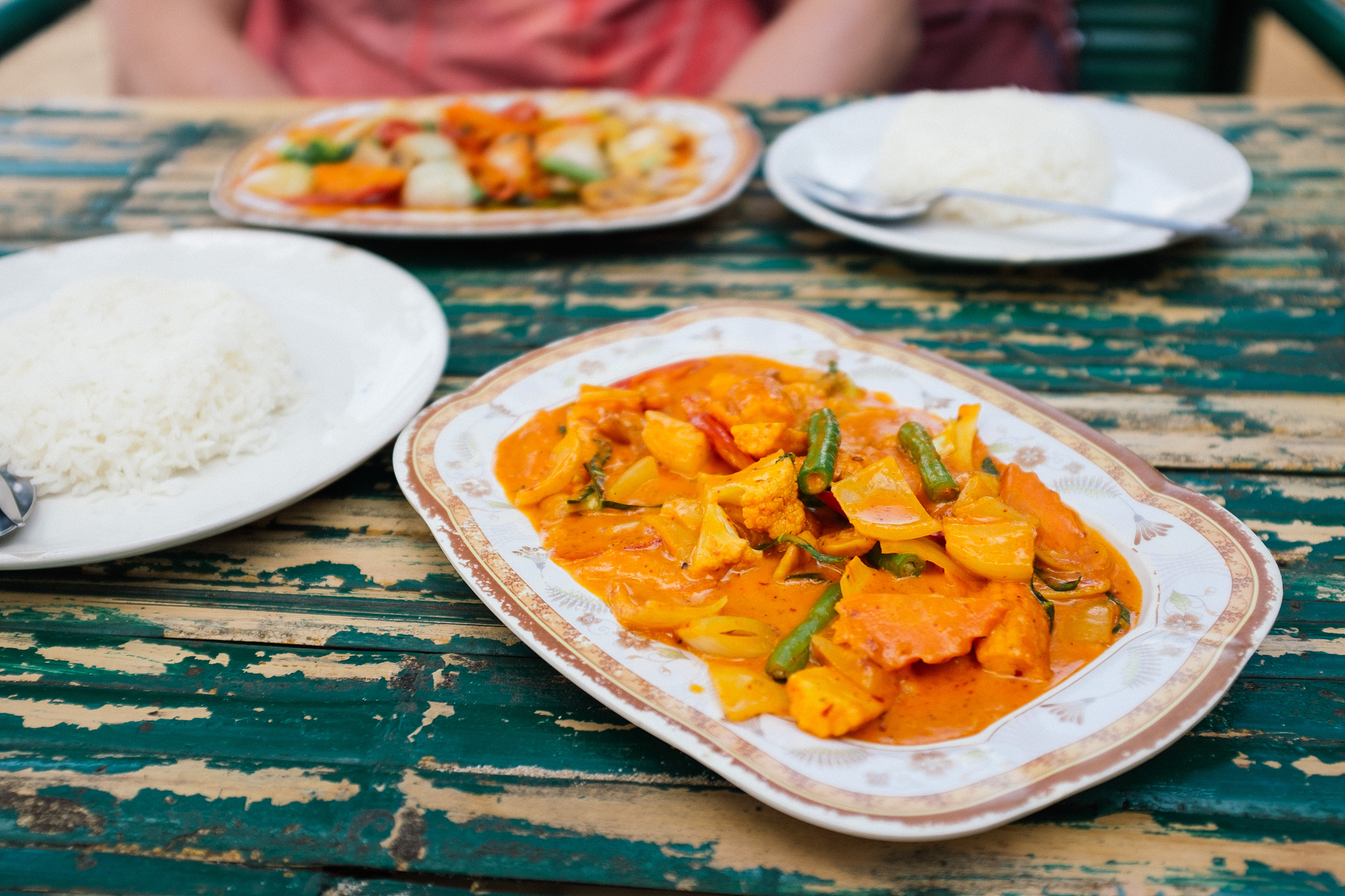 asian food on table