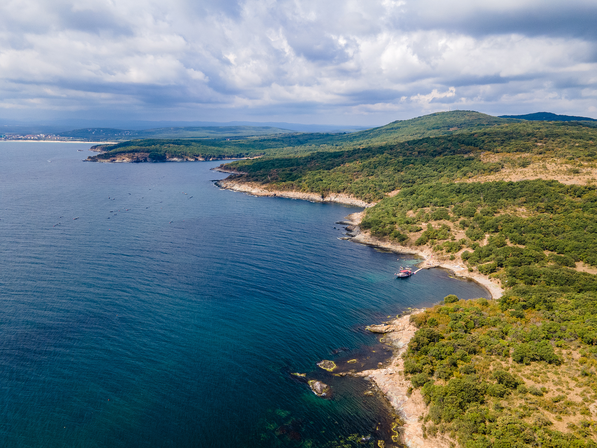 beautiful seacoast of maslen cape bulgaria