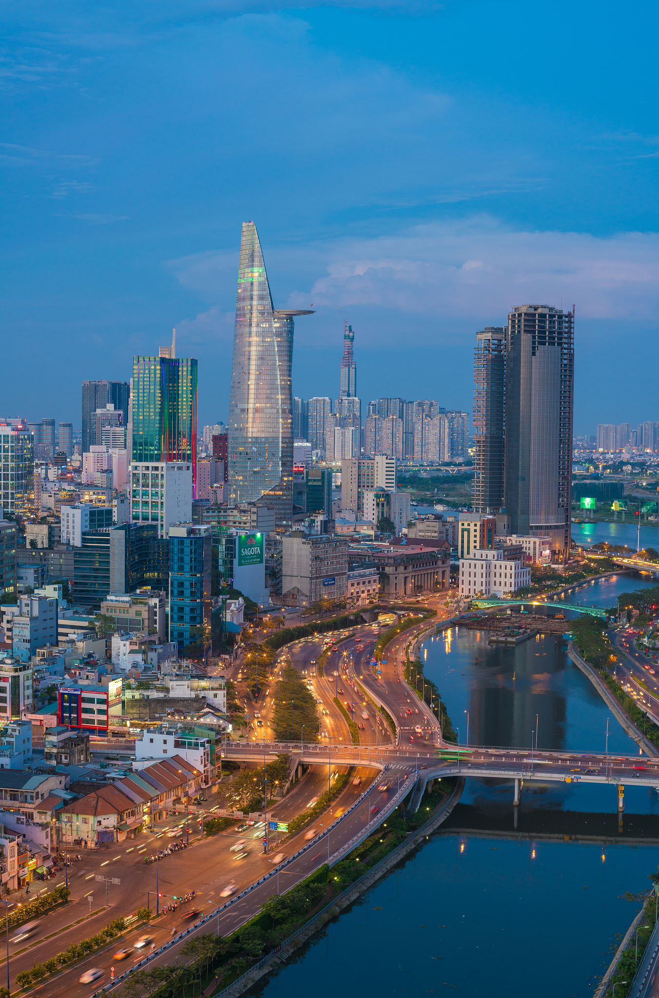 saigon hochiminh city from above