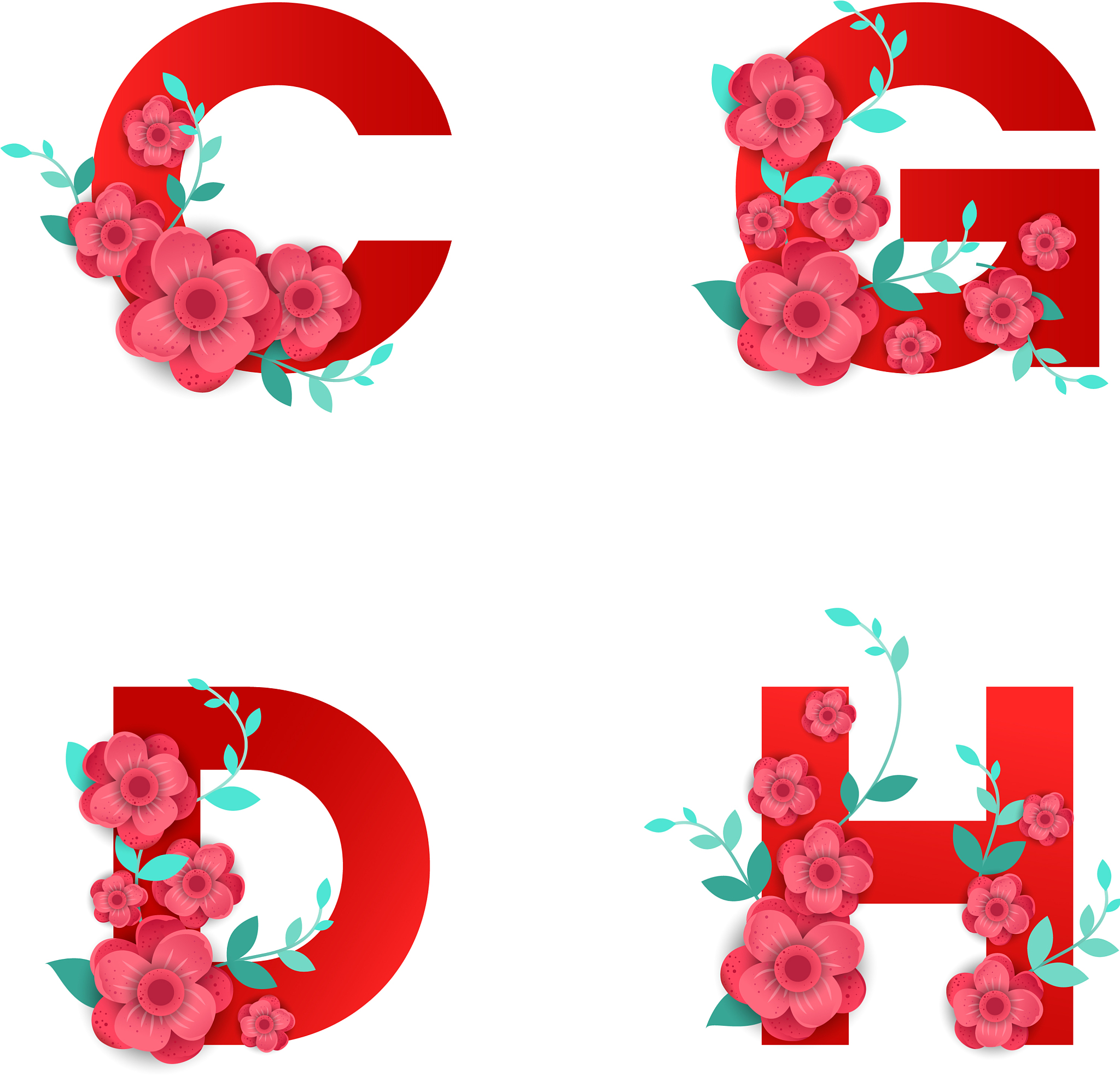 字母,叶子,英文字母<strong>i</strong>,可爱的,华丽的,字母表次序,信函,婚礼,花,做