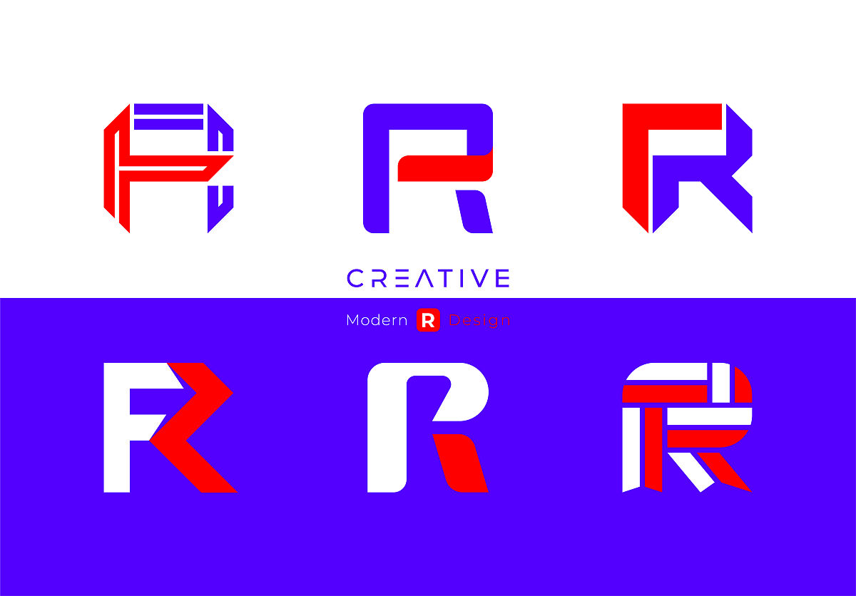 r标志字母设计