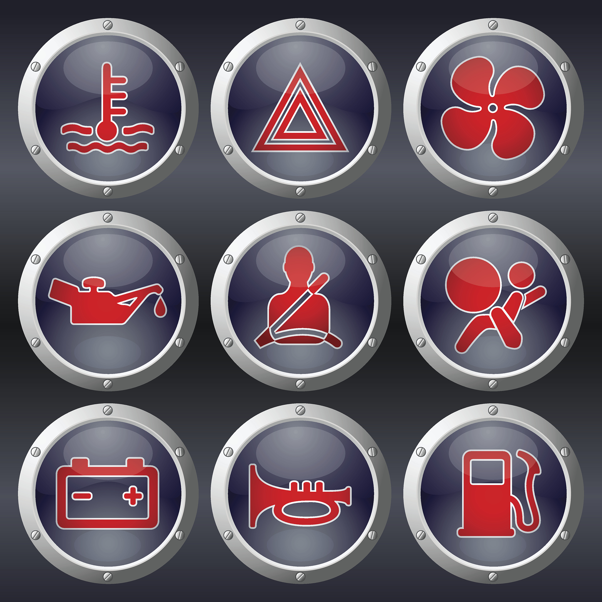 car dashboard buttons