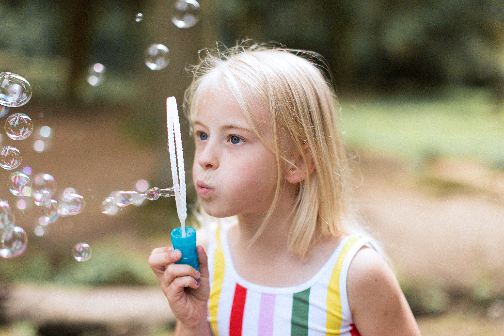 child playing: double amputee