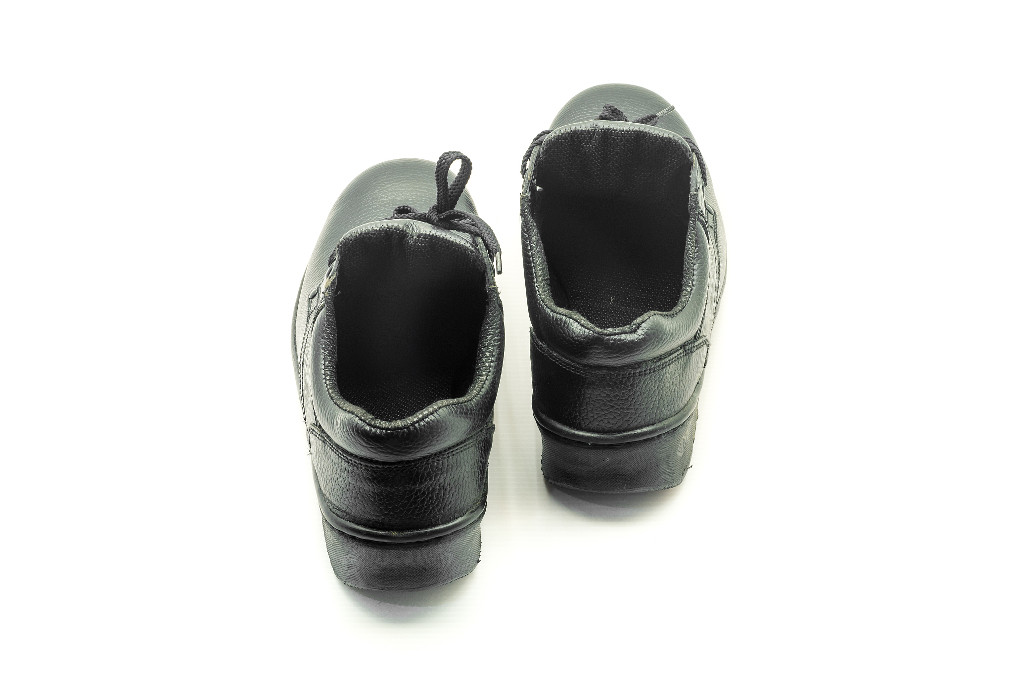 safety shoes on white background.