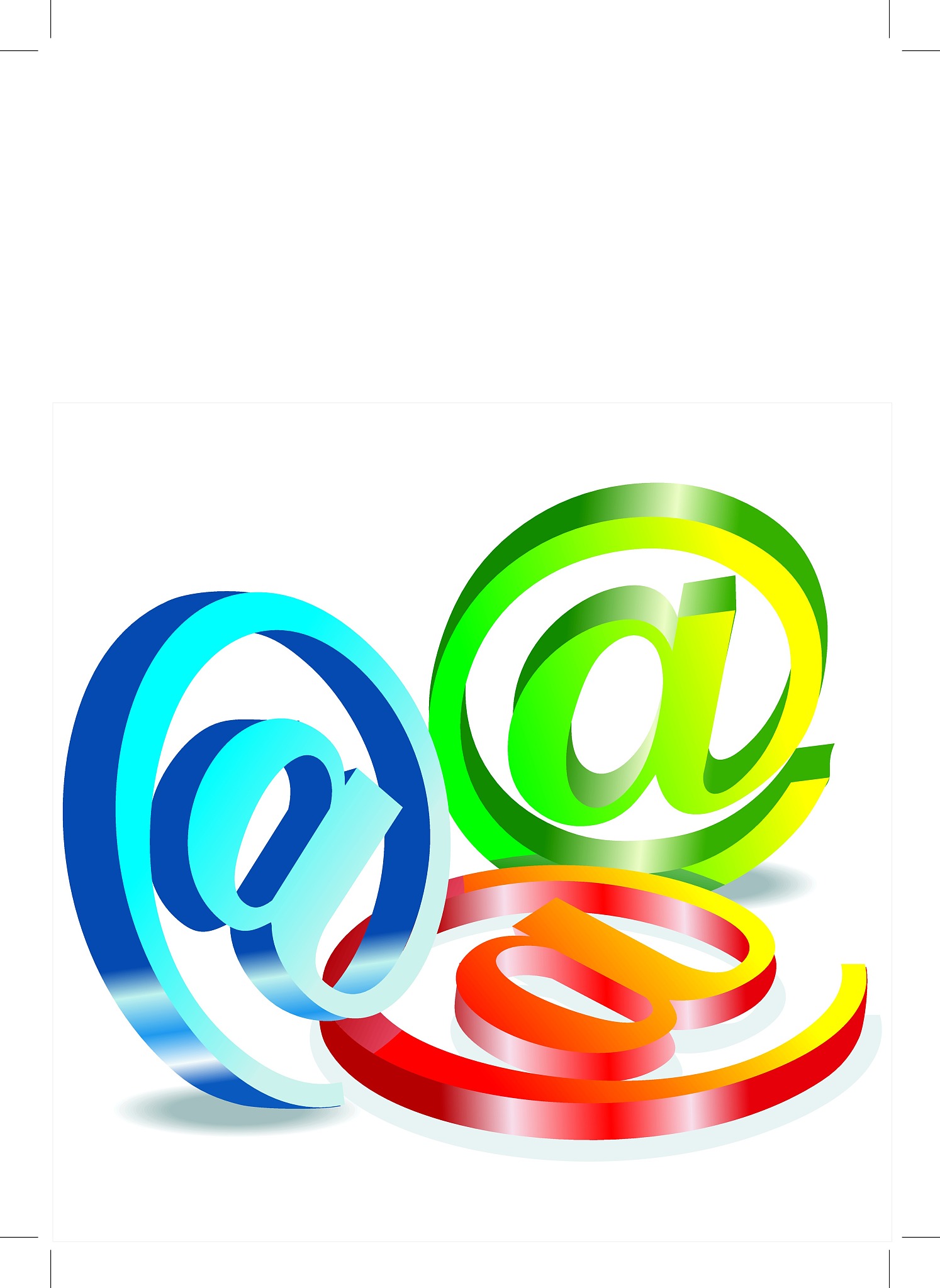set vector e mail icon