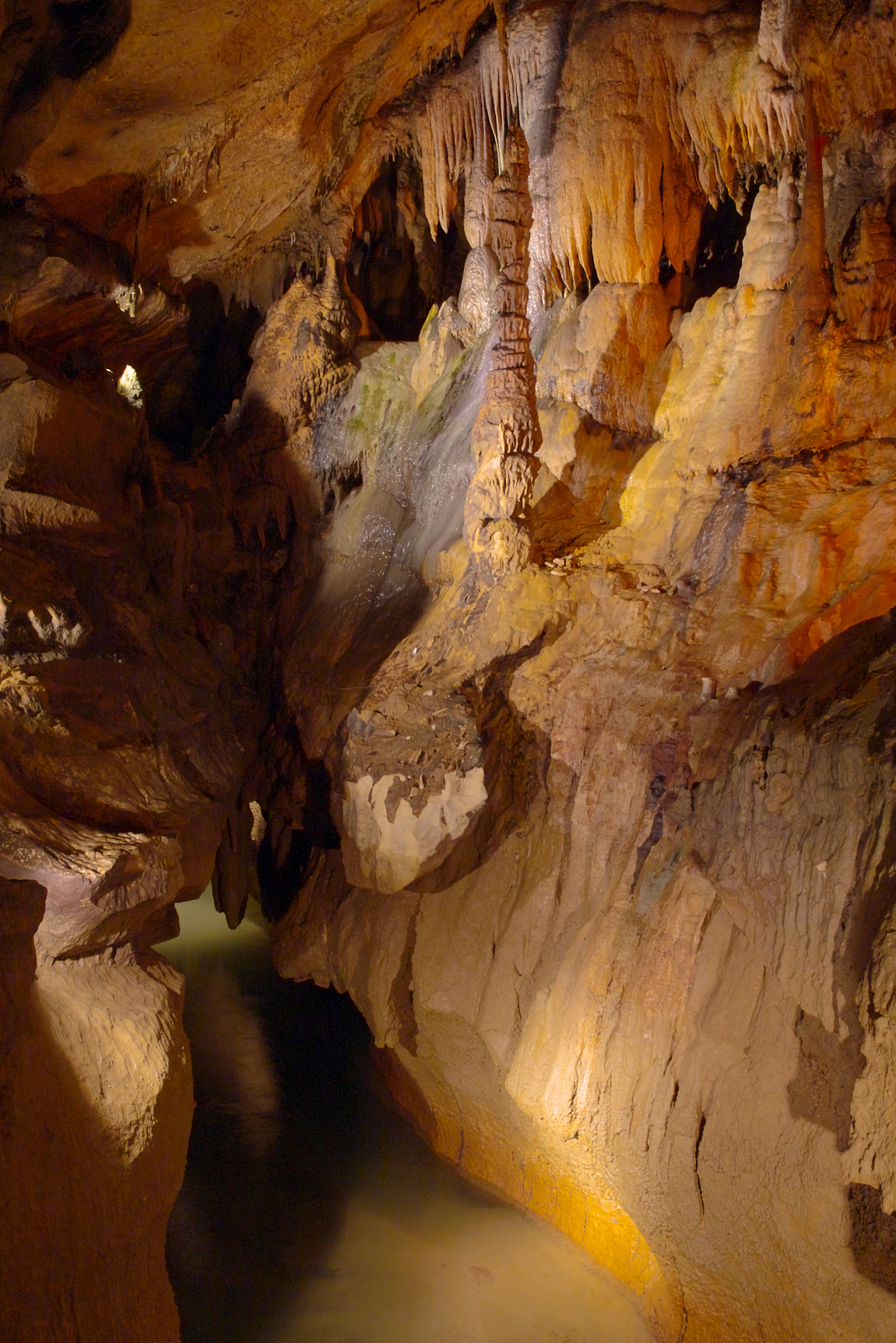 formations in underground cave
