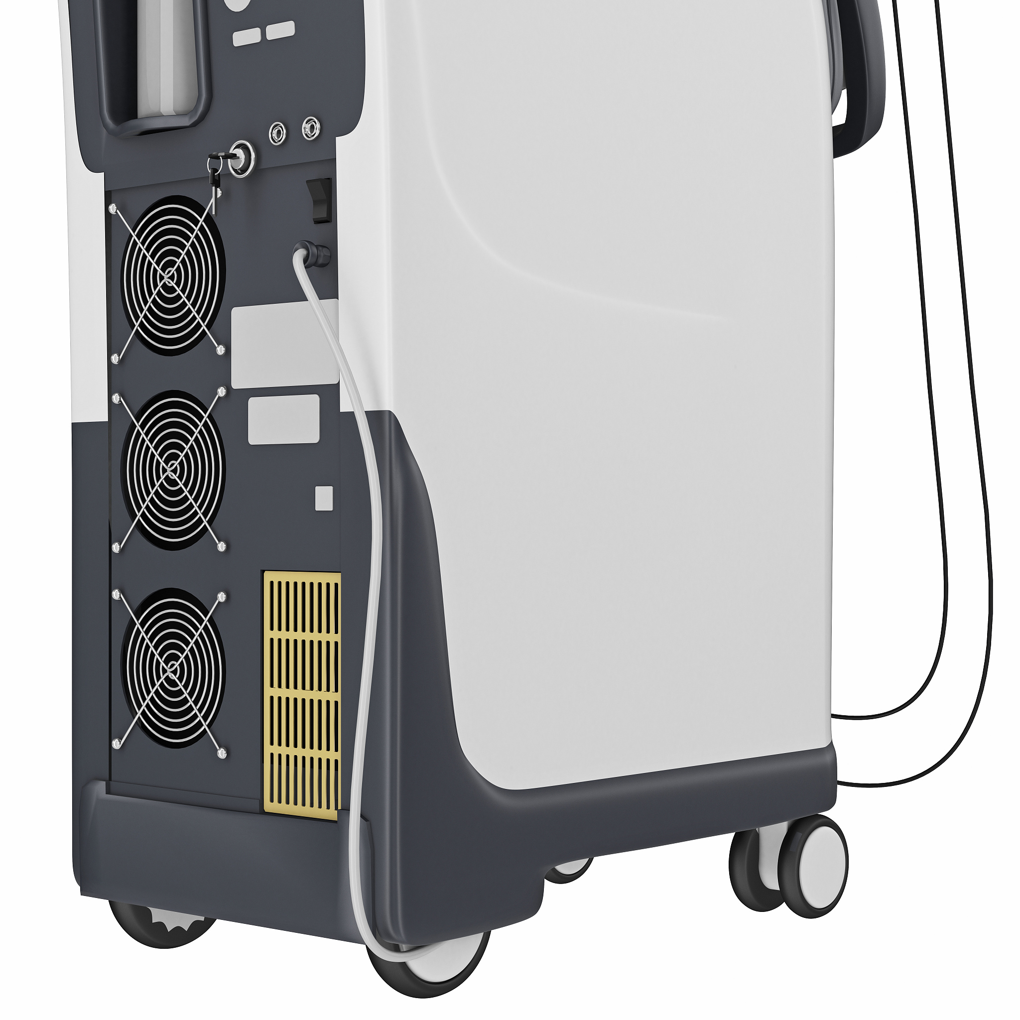 medical laser device, close view
