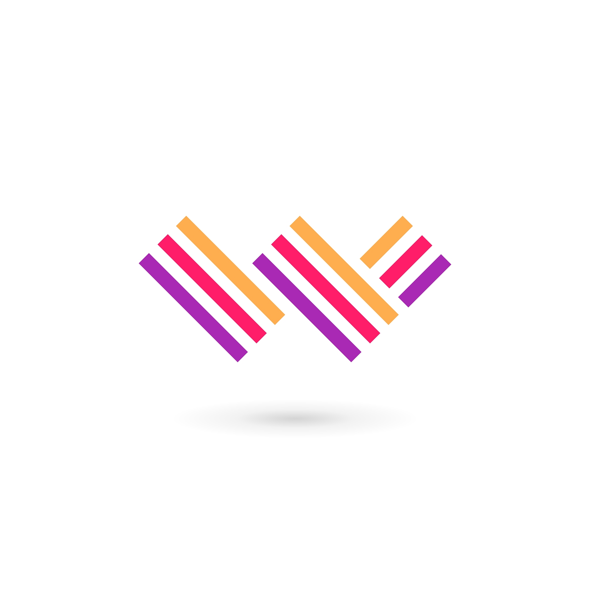 letter w logo icon design template elements