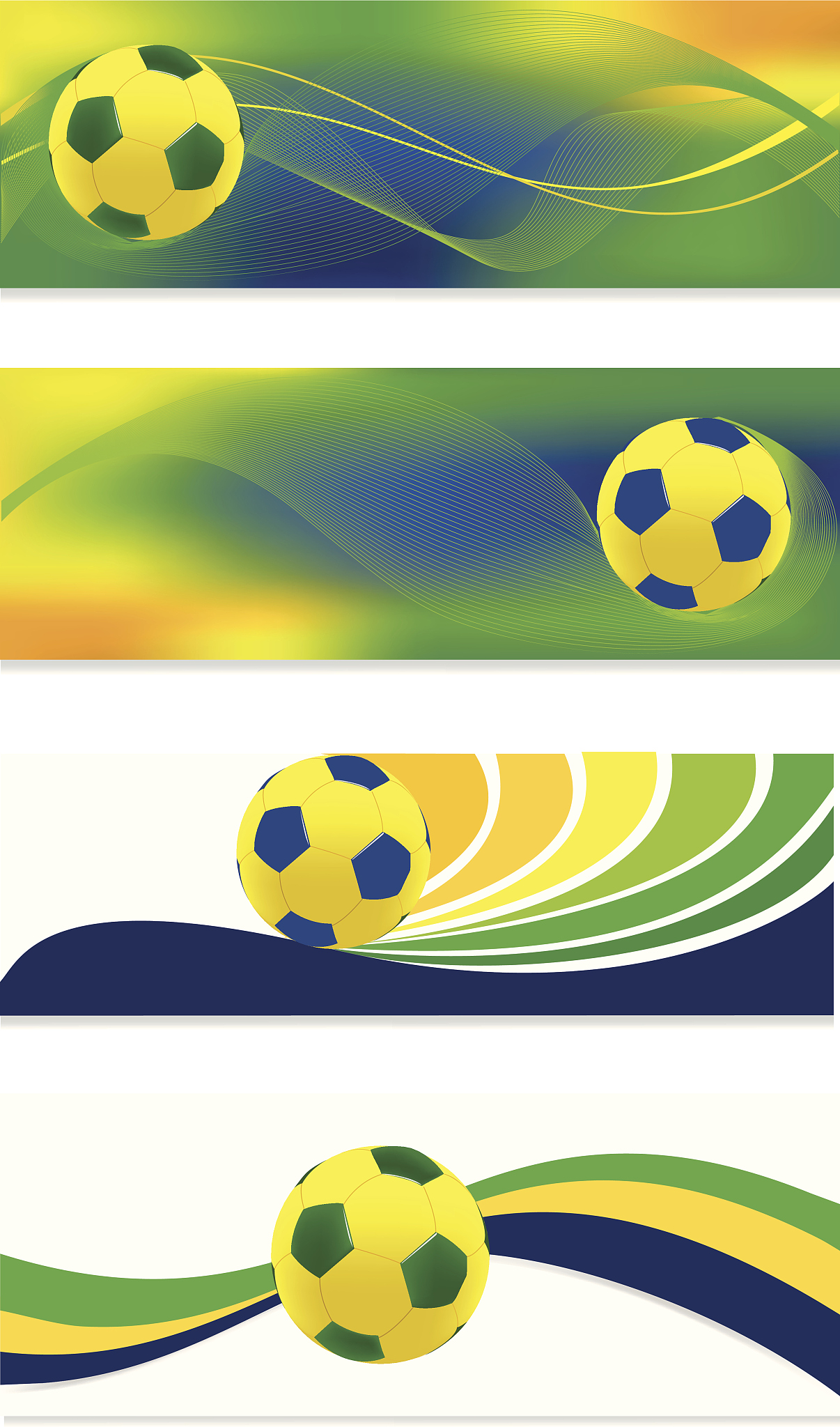 soccer banner set