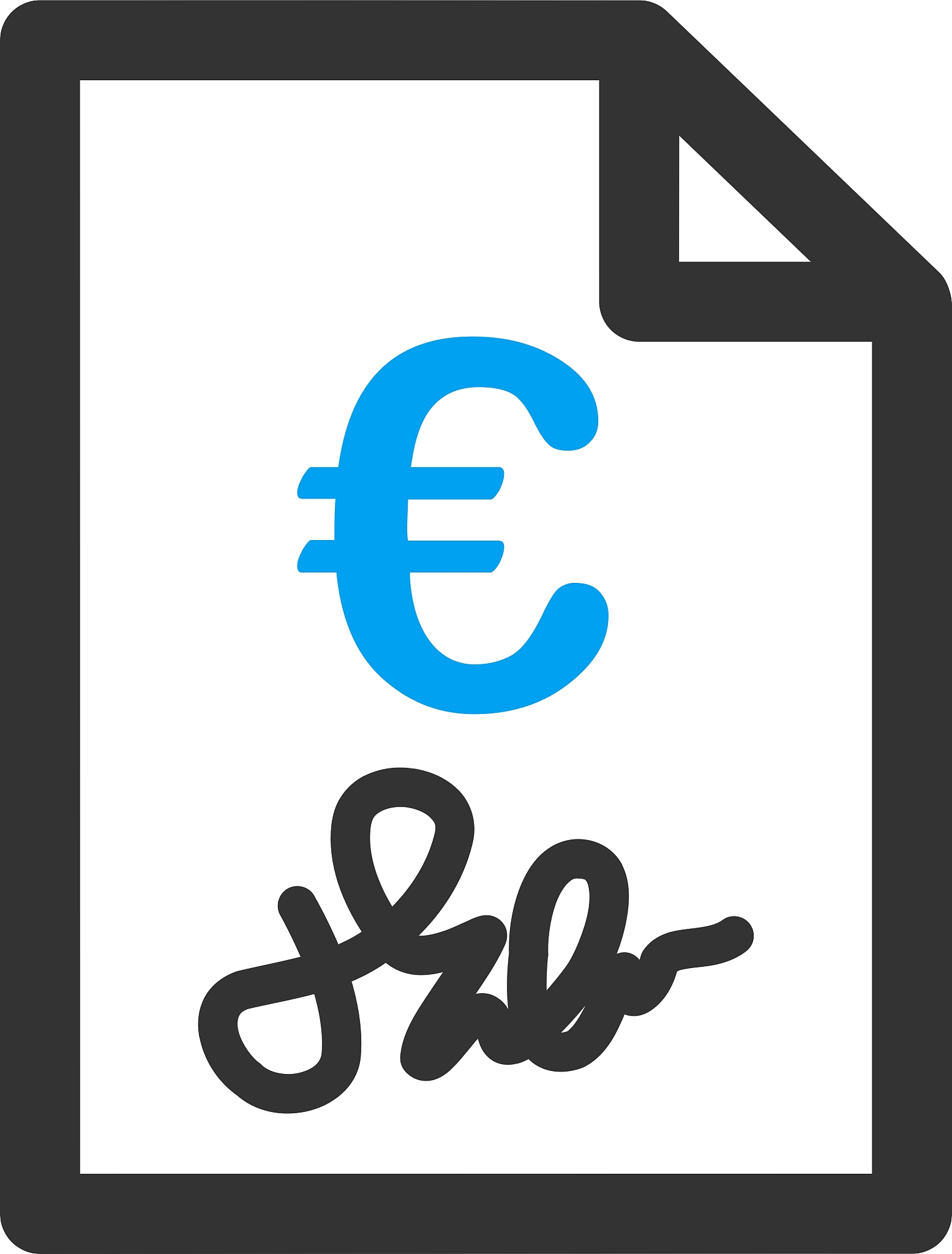 euro invoice icon