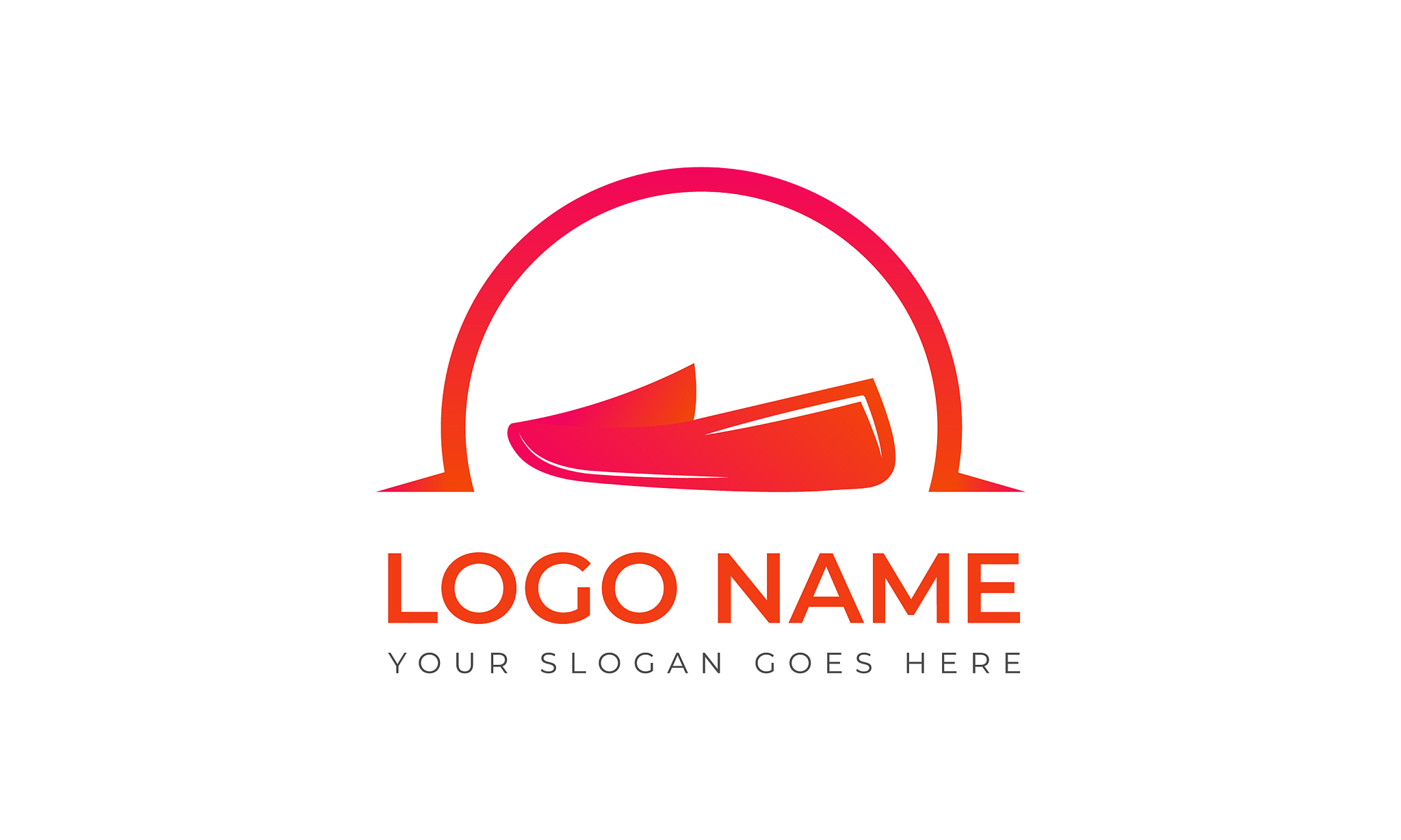 shoes logo design template