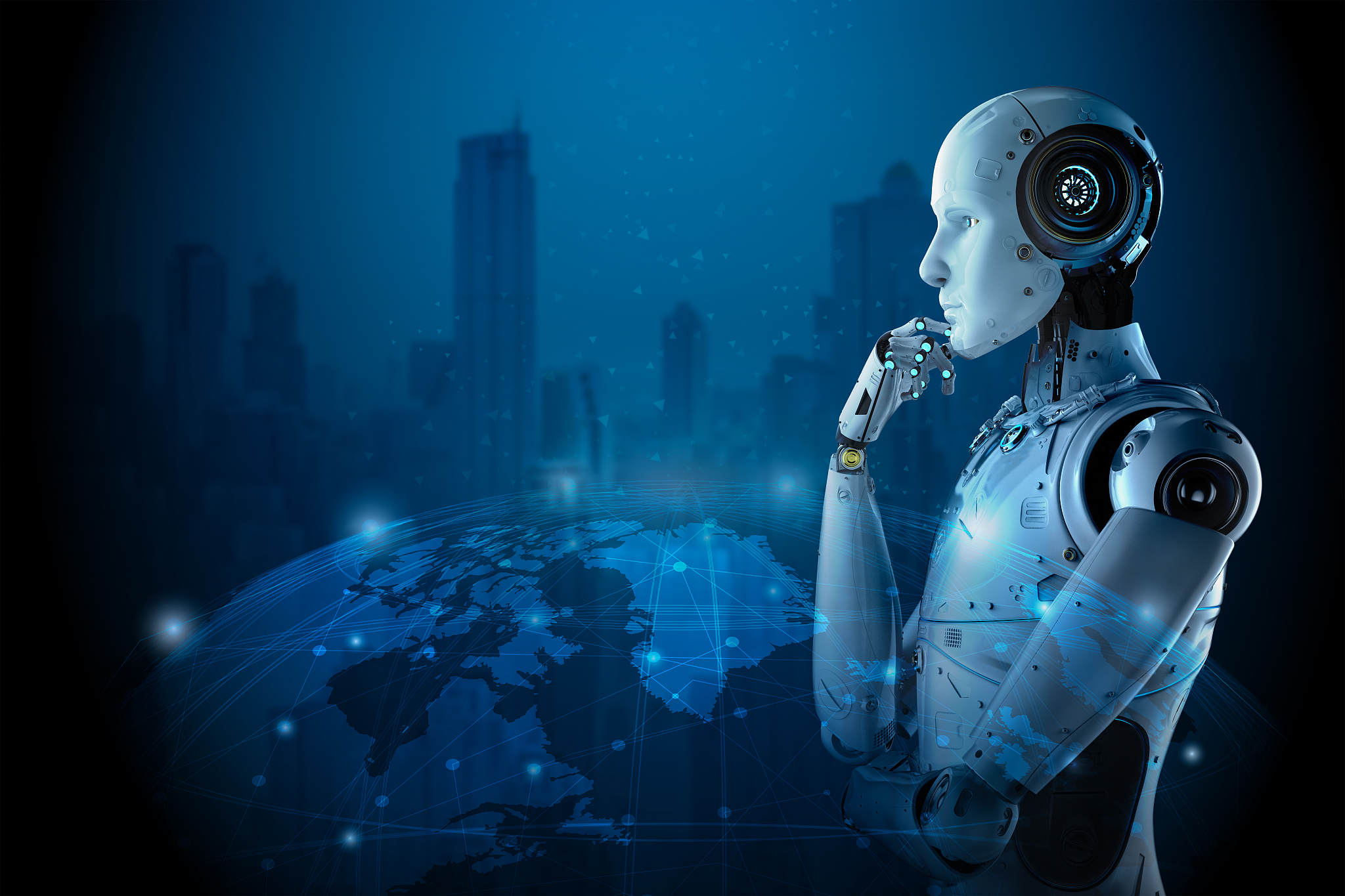 robot with global connection
