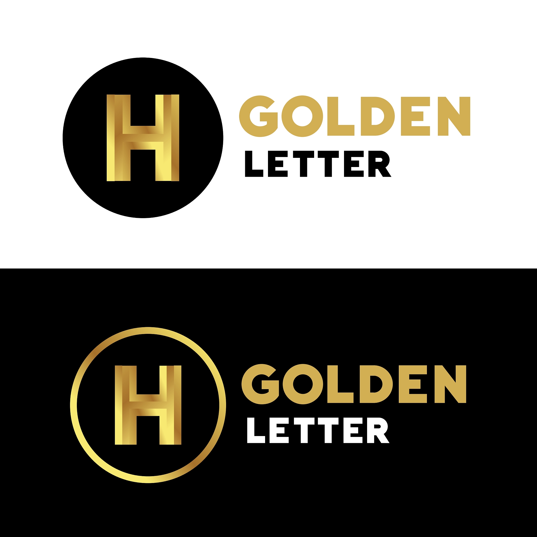 letter h logo icon design template elements