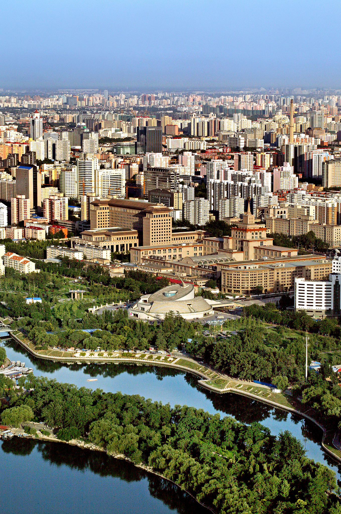 俯瞰北京城市风光