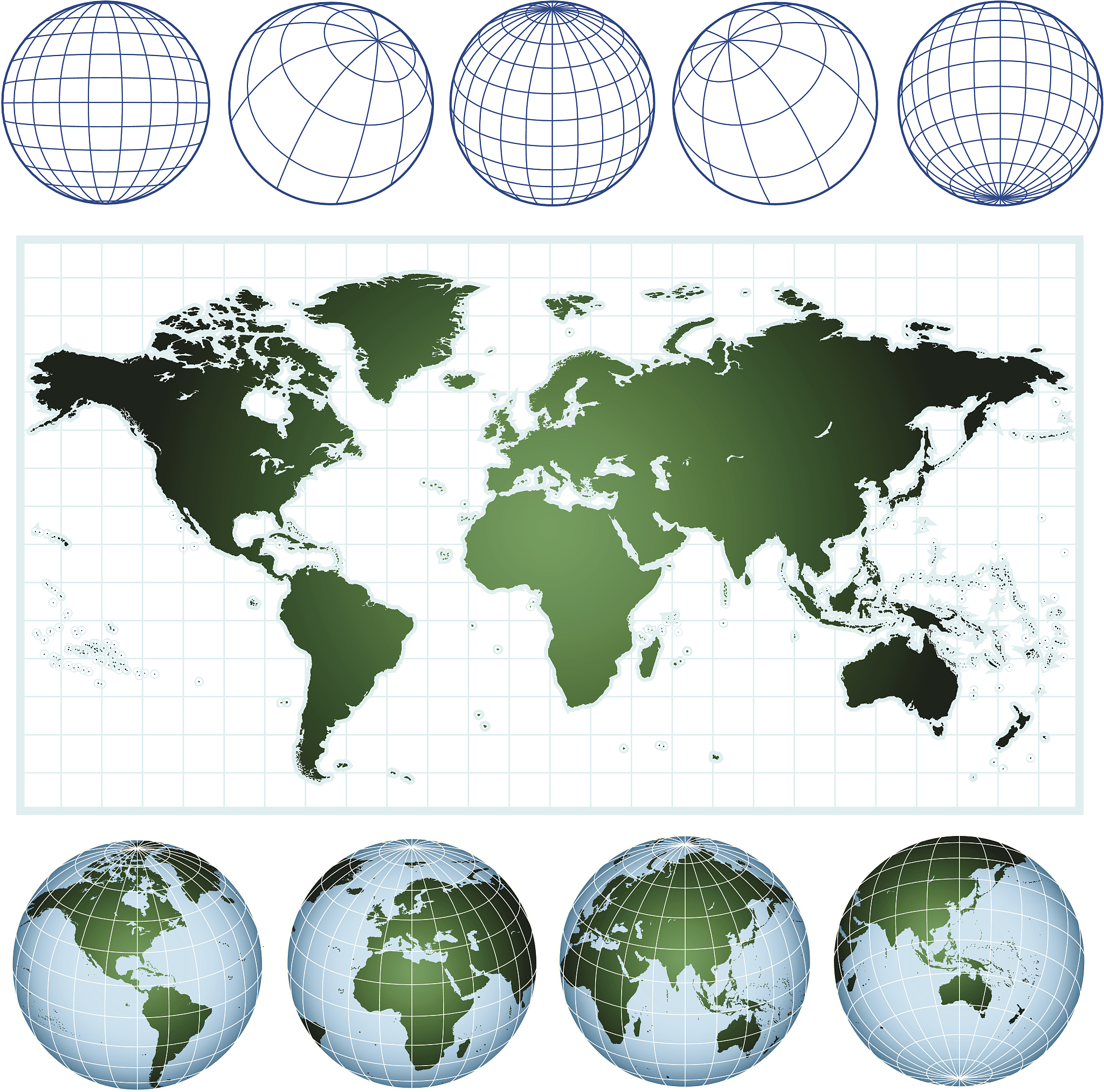 WRF 模拟：全球等经纬度投影 WPS 设置示例