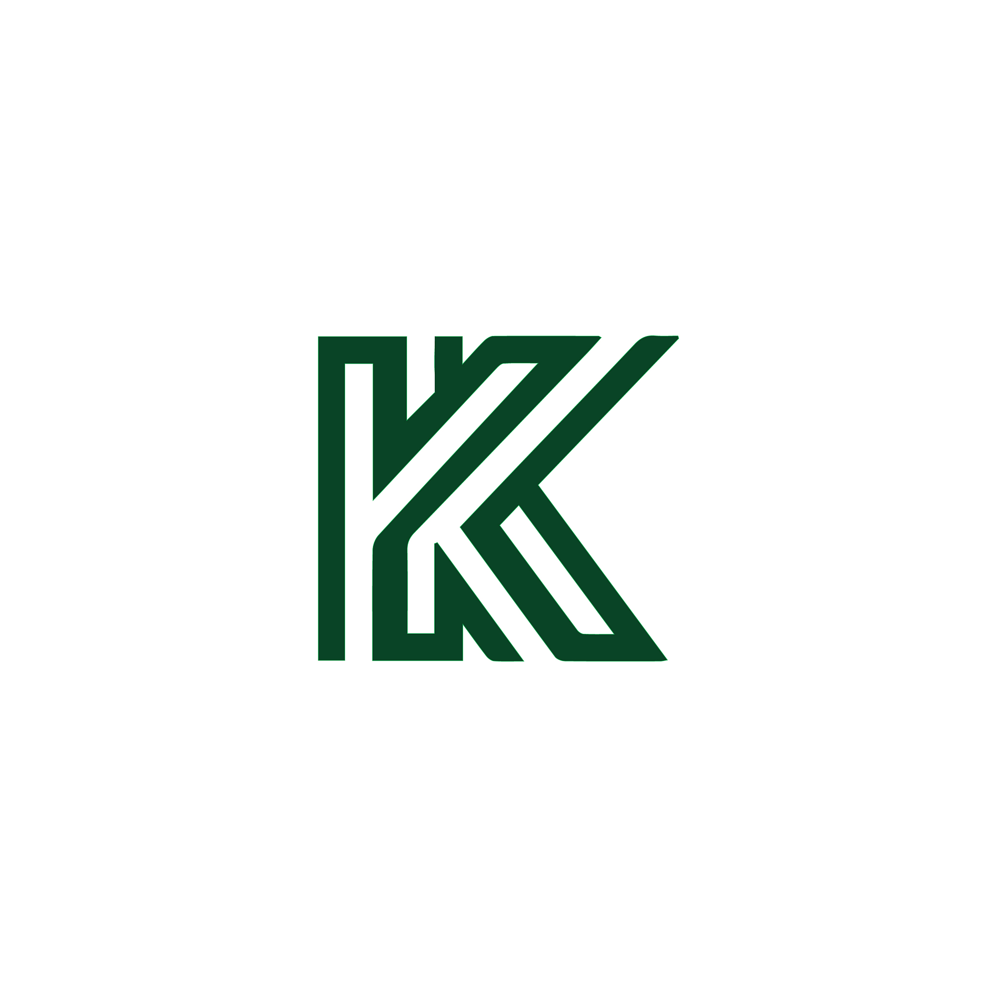 initial letter k logo design template