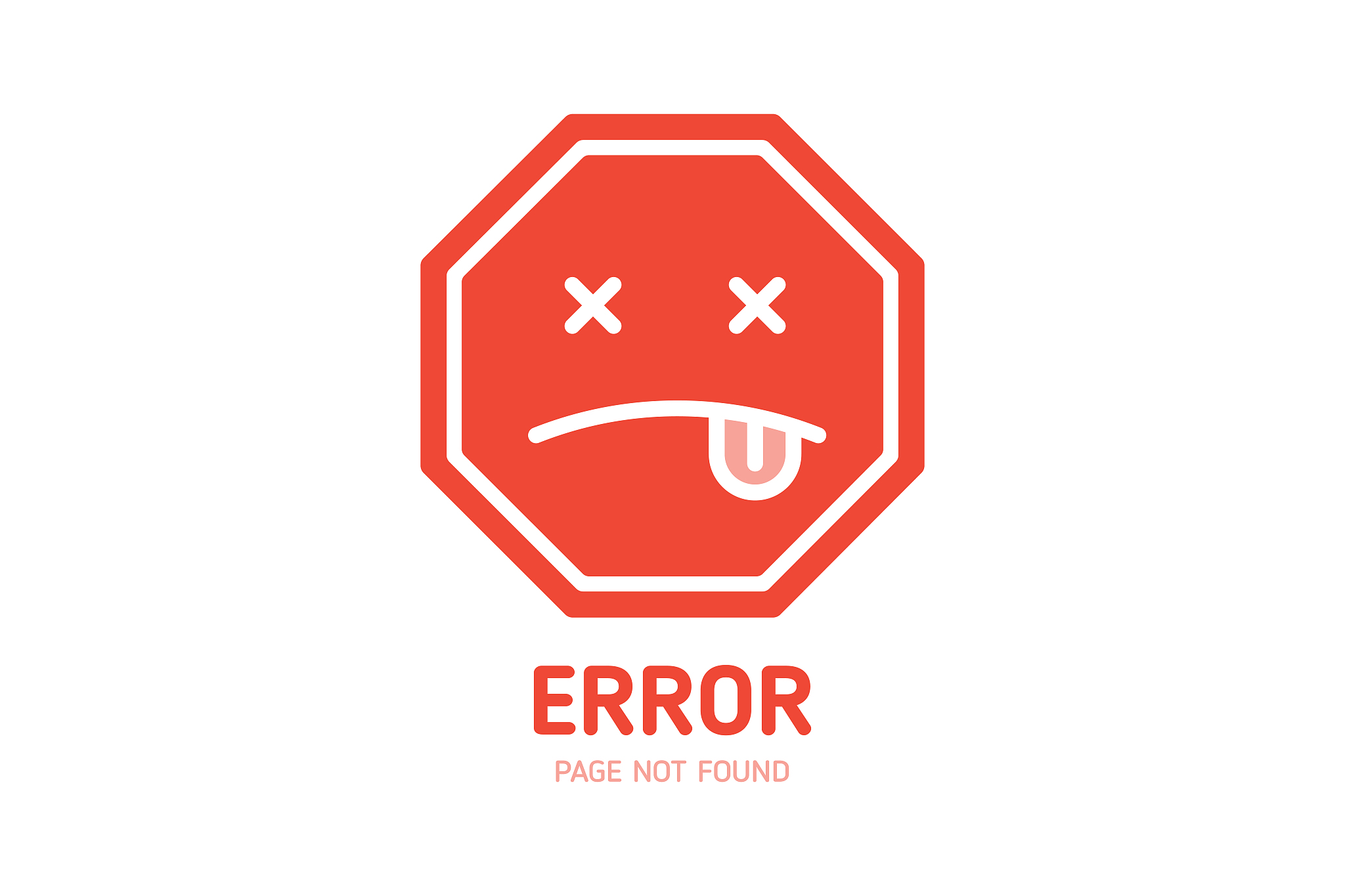 404 label error page not found design template for website