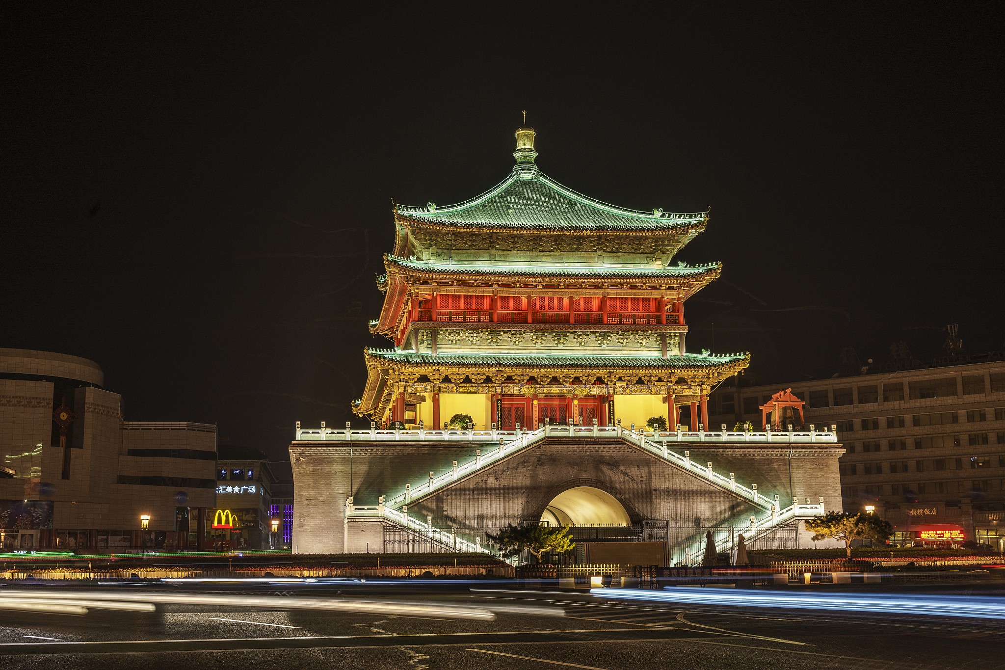 西安钟楼夜景