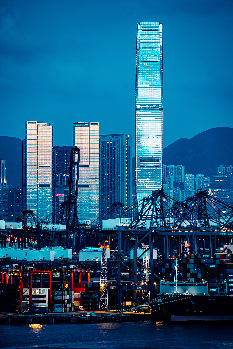 香港货柜货运船码头