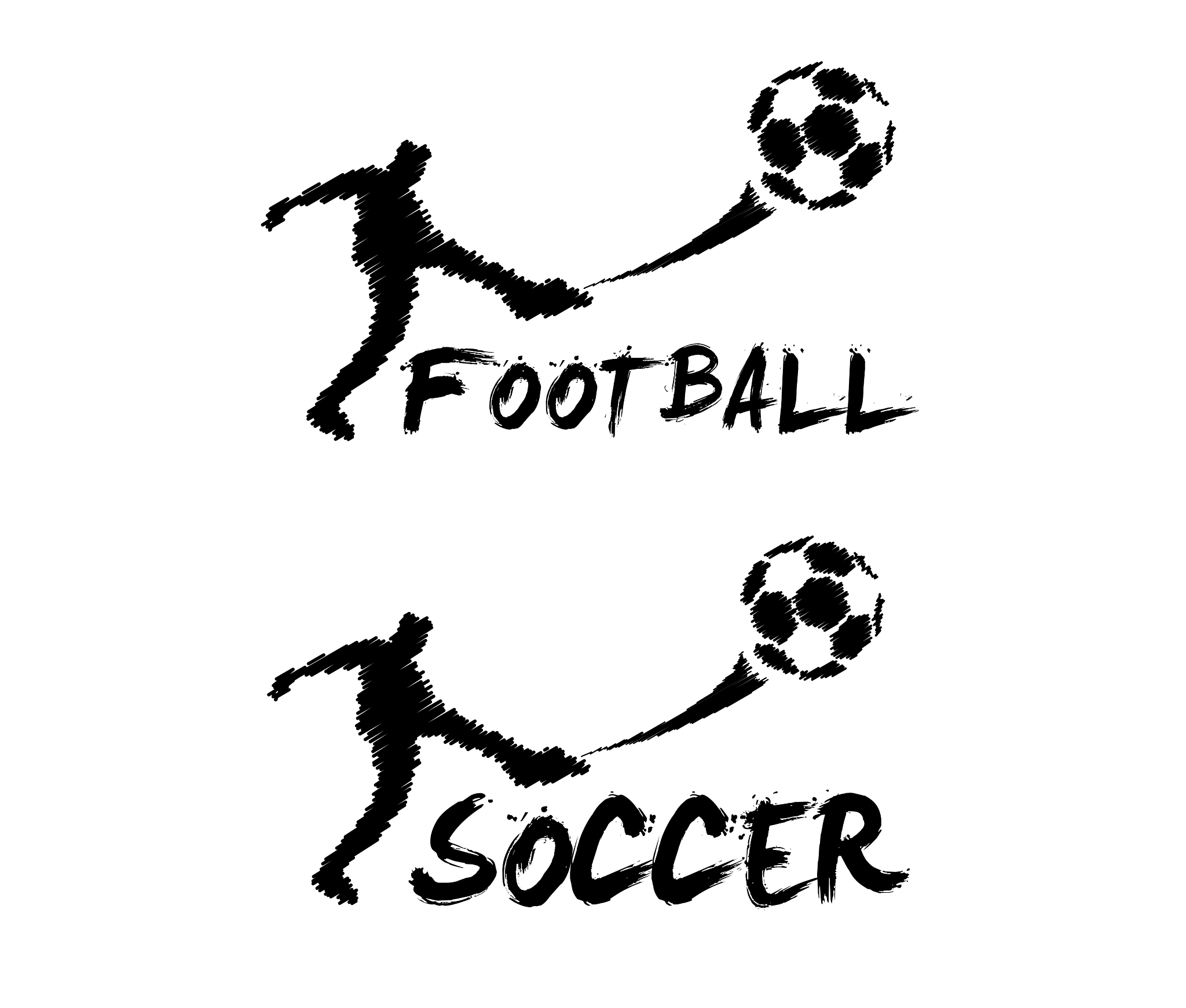 football and soccer player