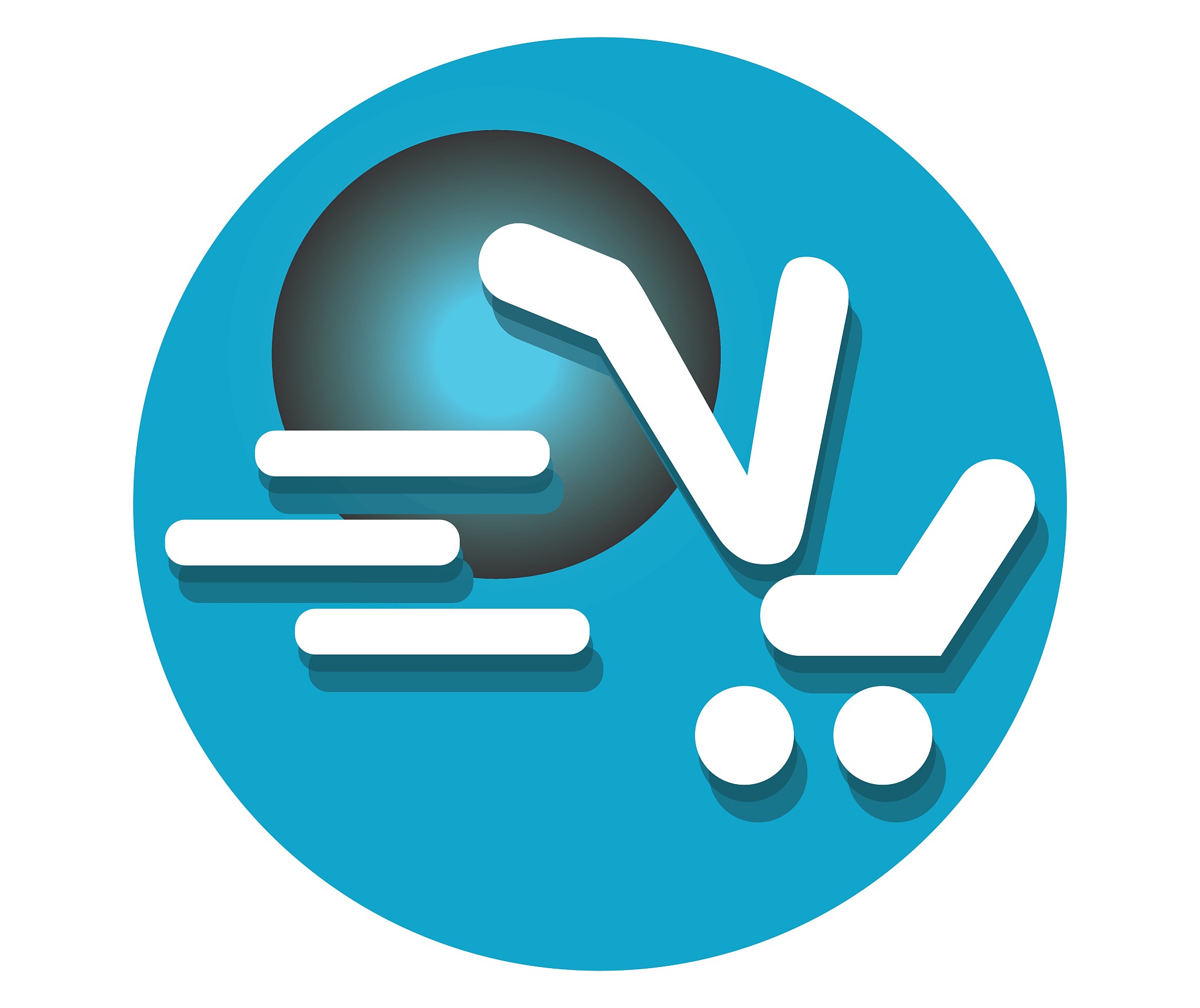 shopping cart icon for v