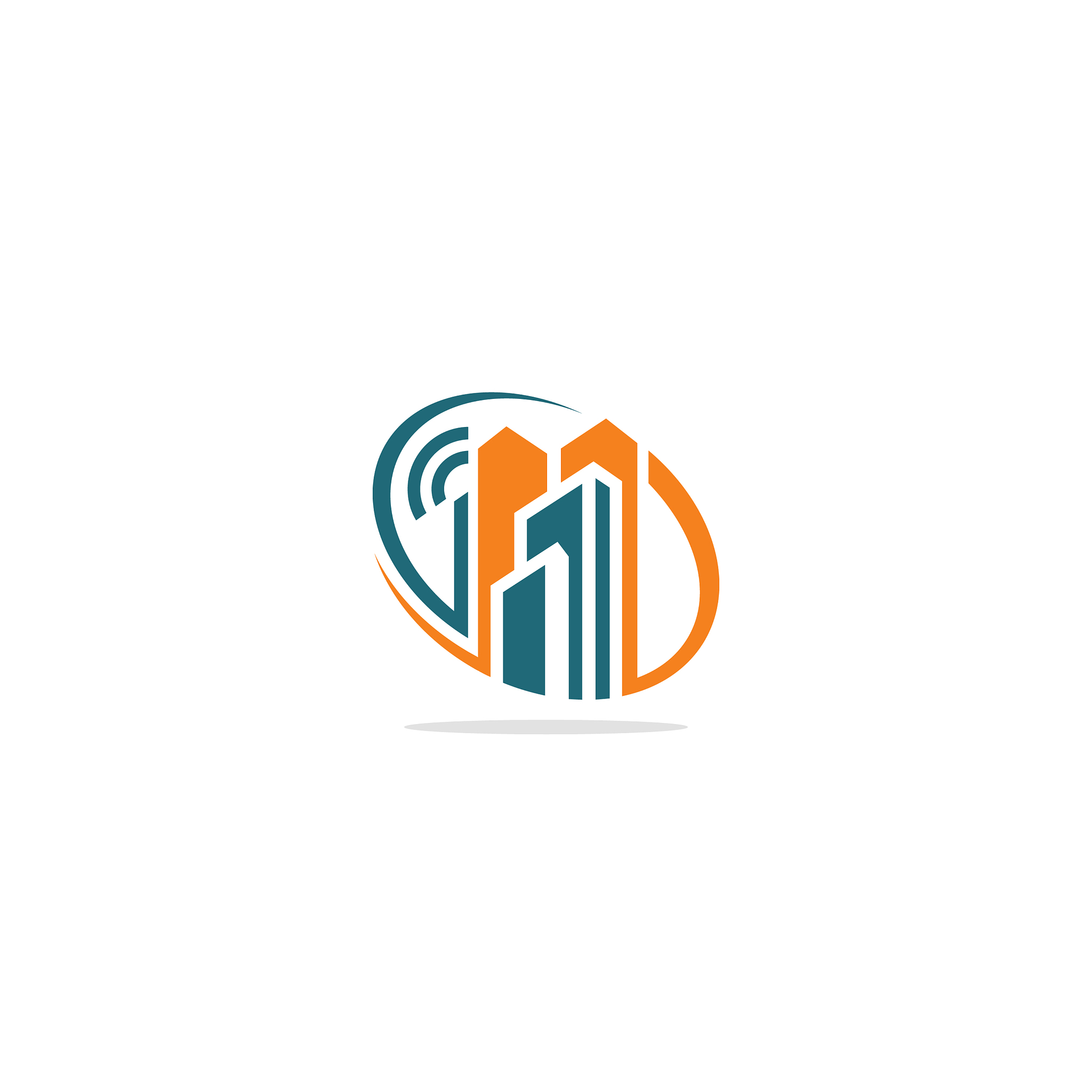 modern building company logo