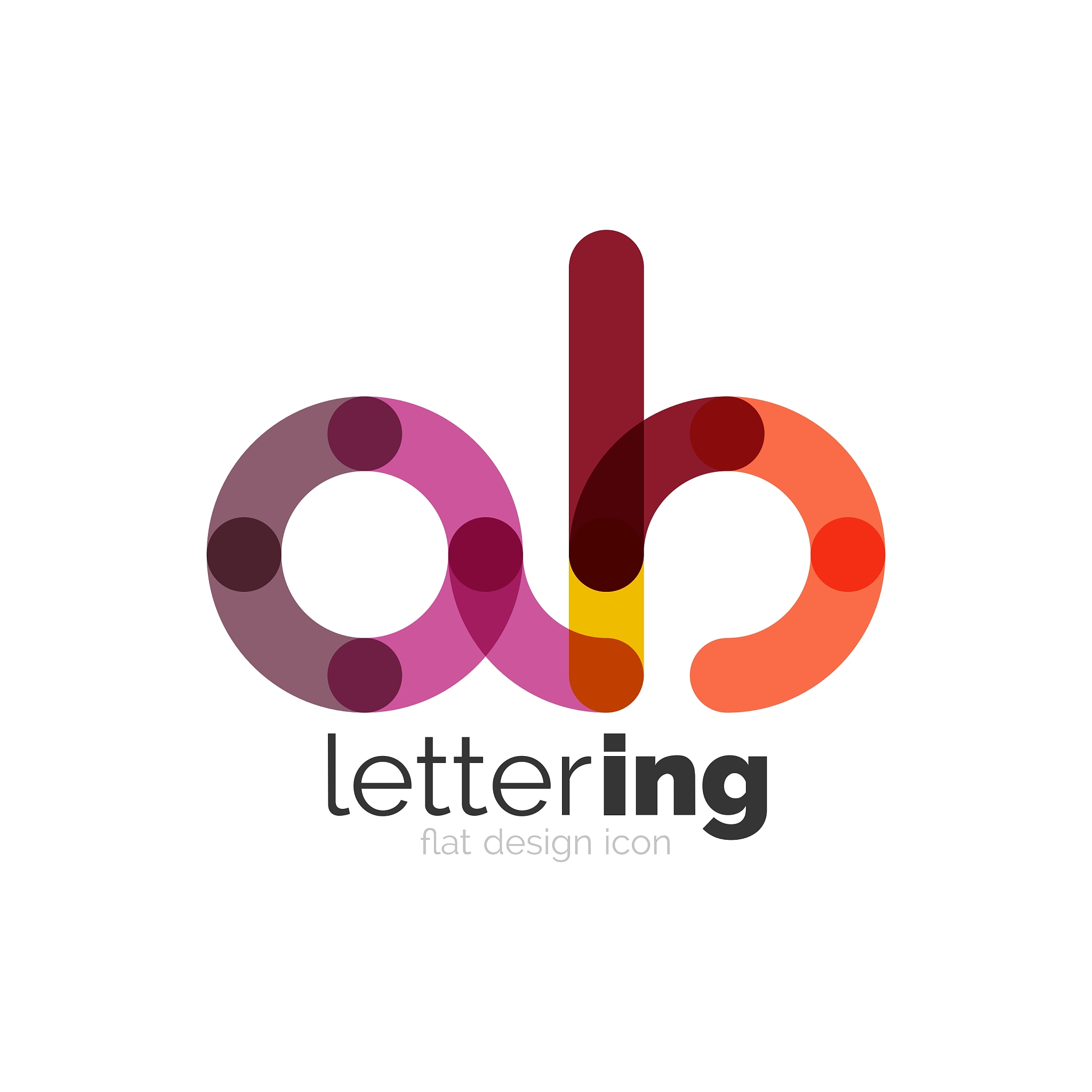 linear business logo letter