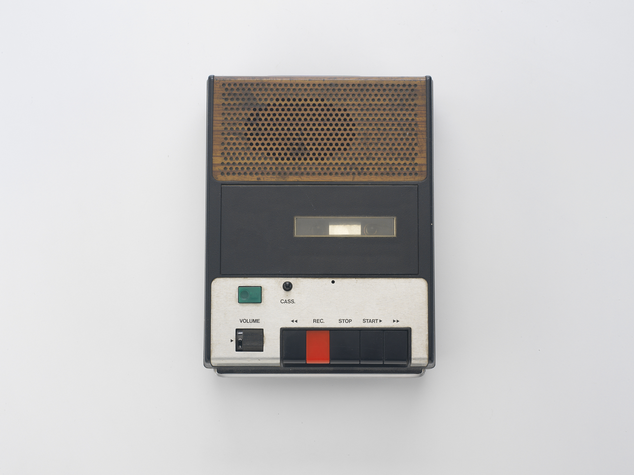 vintage handheld tape recorder