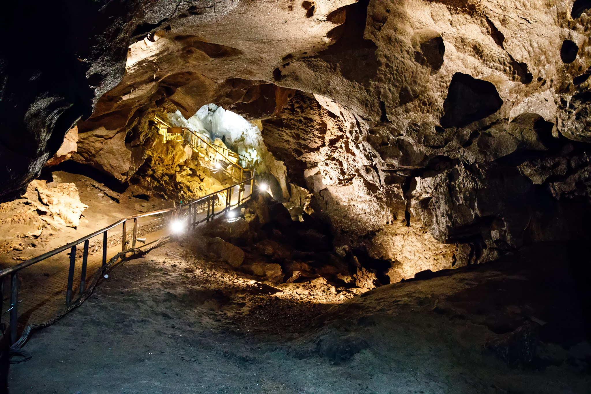 natural marble arch cave underground, fermanagh, northern irelan