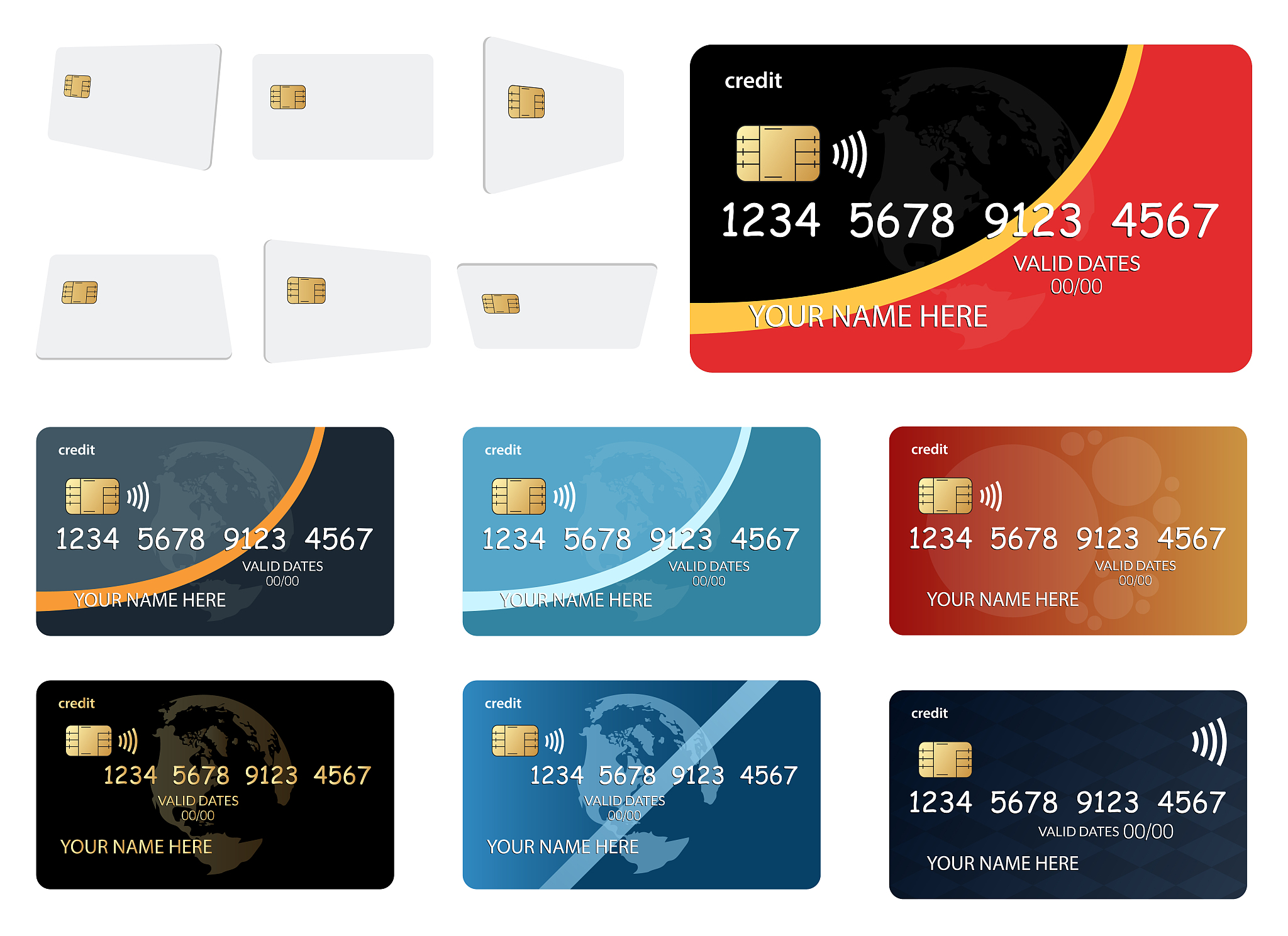 credit card style vector design illustration isolated on white b