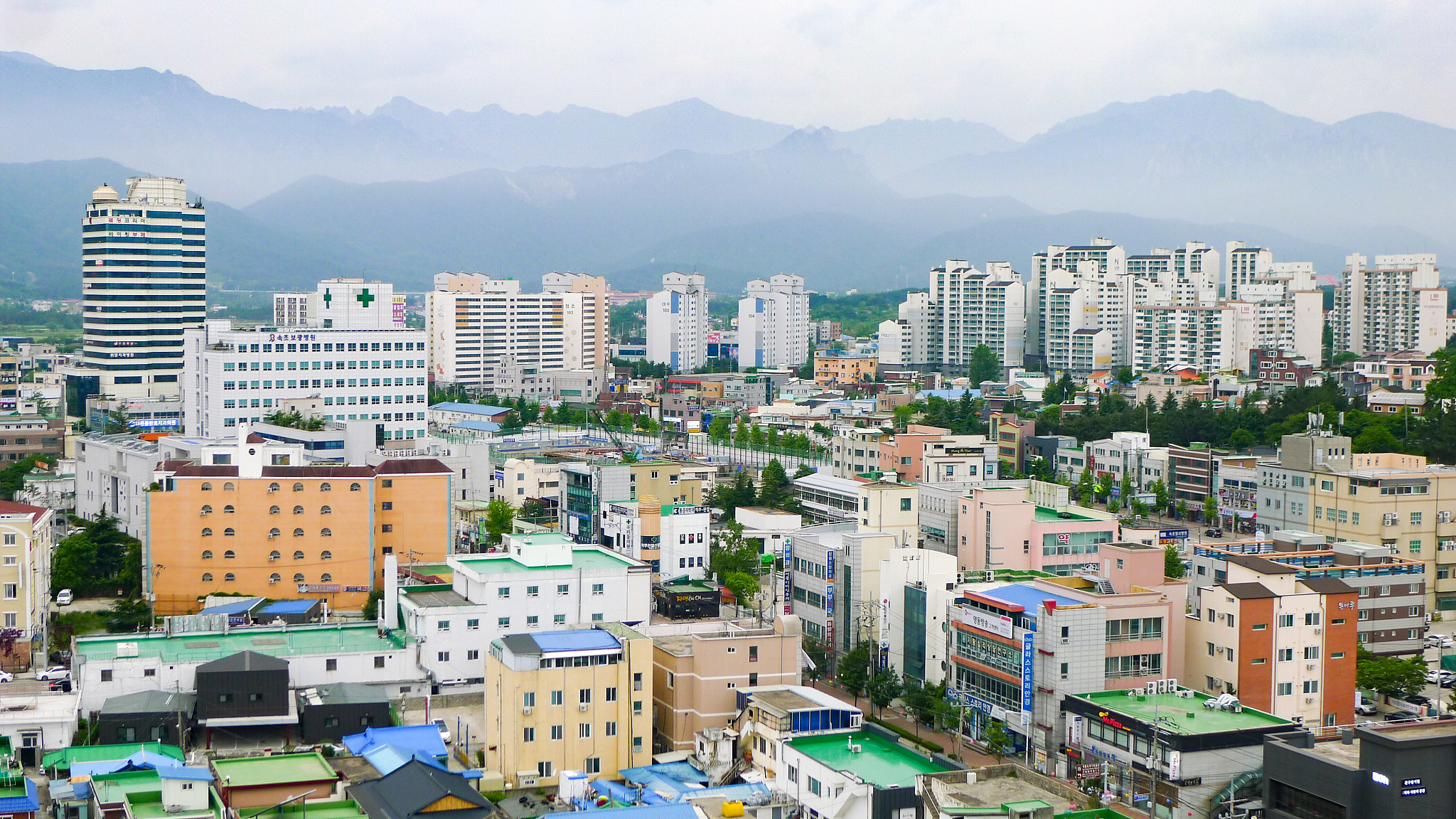 sokcho/south korea-23.05.2018:the photo of sokcho town