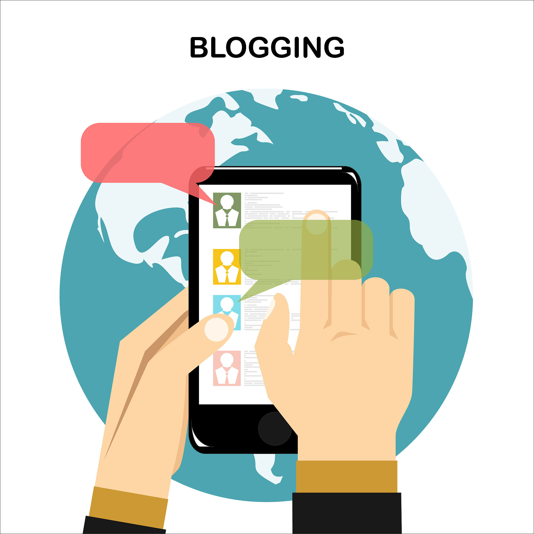 blog website wireframe interface template. flat vector illustrat