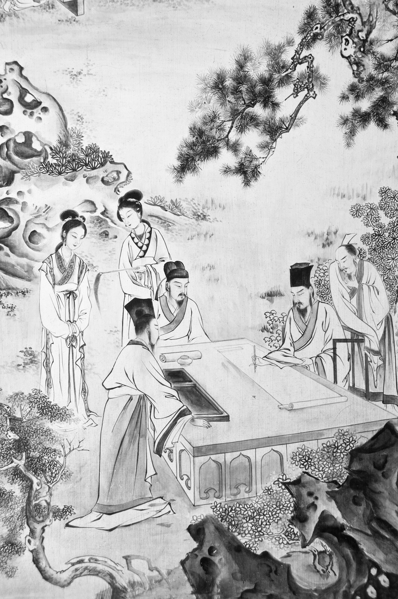 西施吴用怪勾践下联：杨玉环唐伯虎奇陈抟