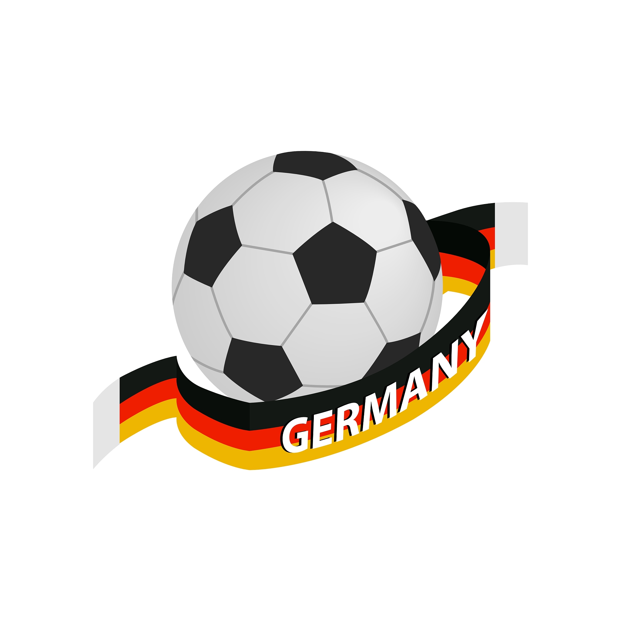 football team germany isometric 3d icon