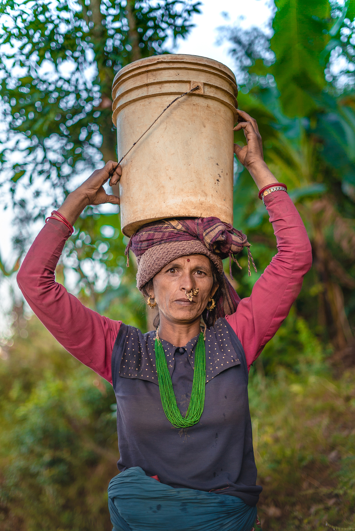 portrait of nepalese woman