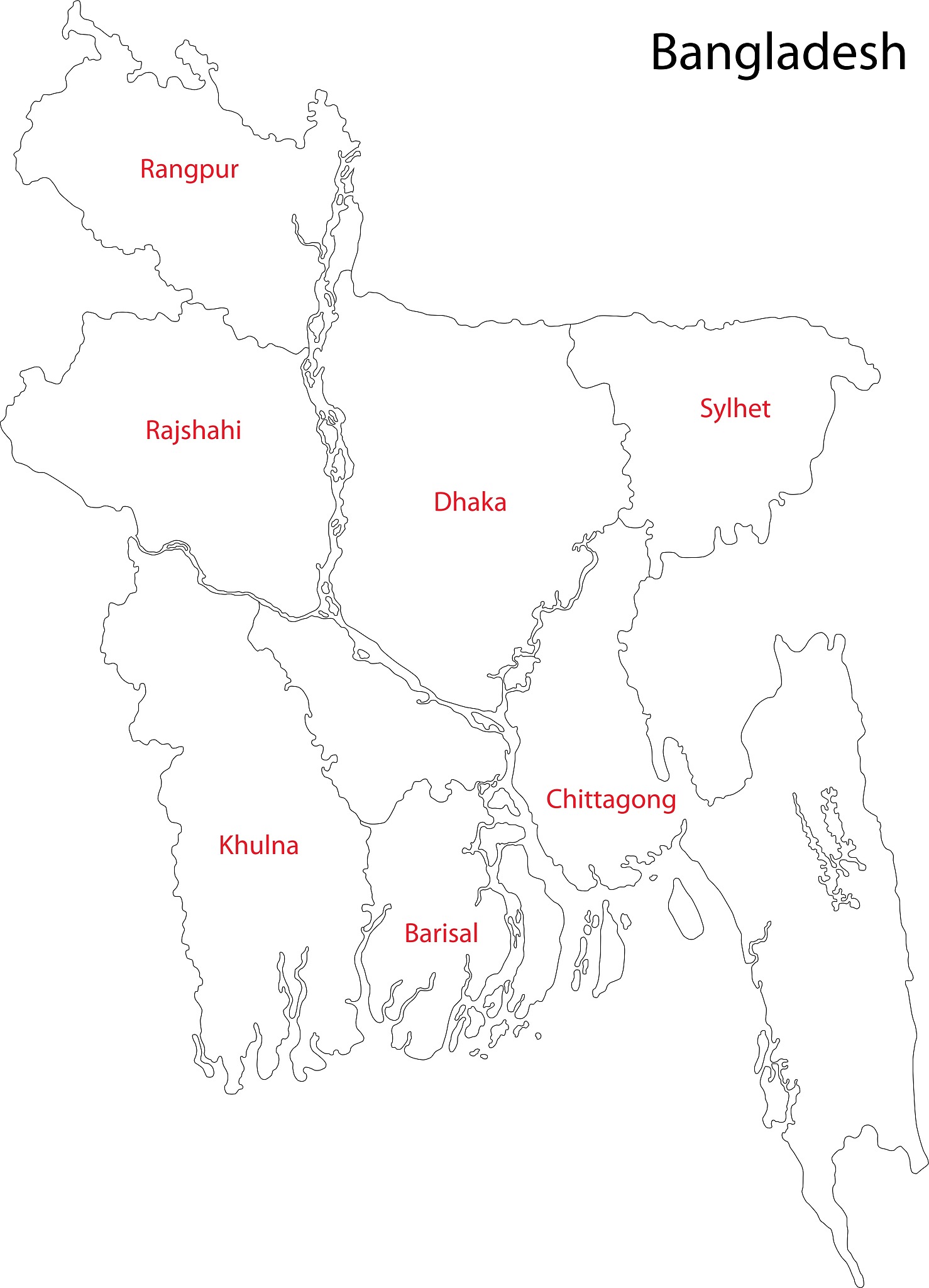 bangladesh map