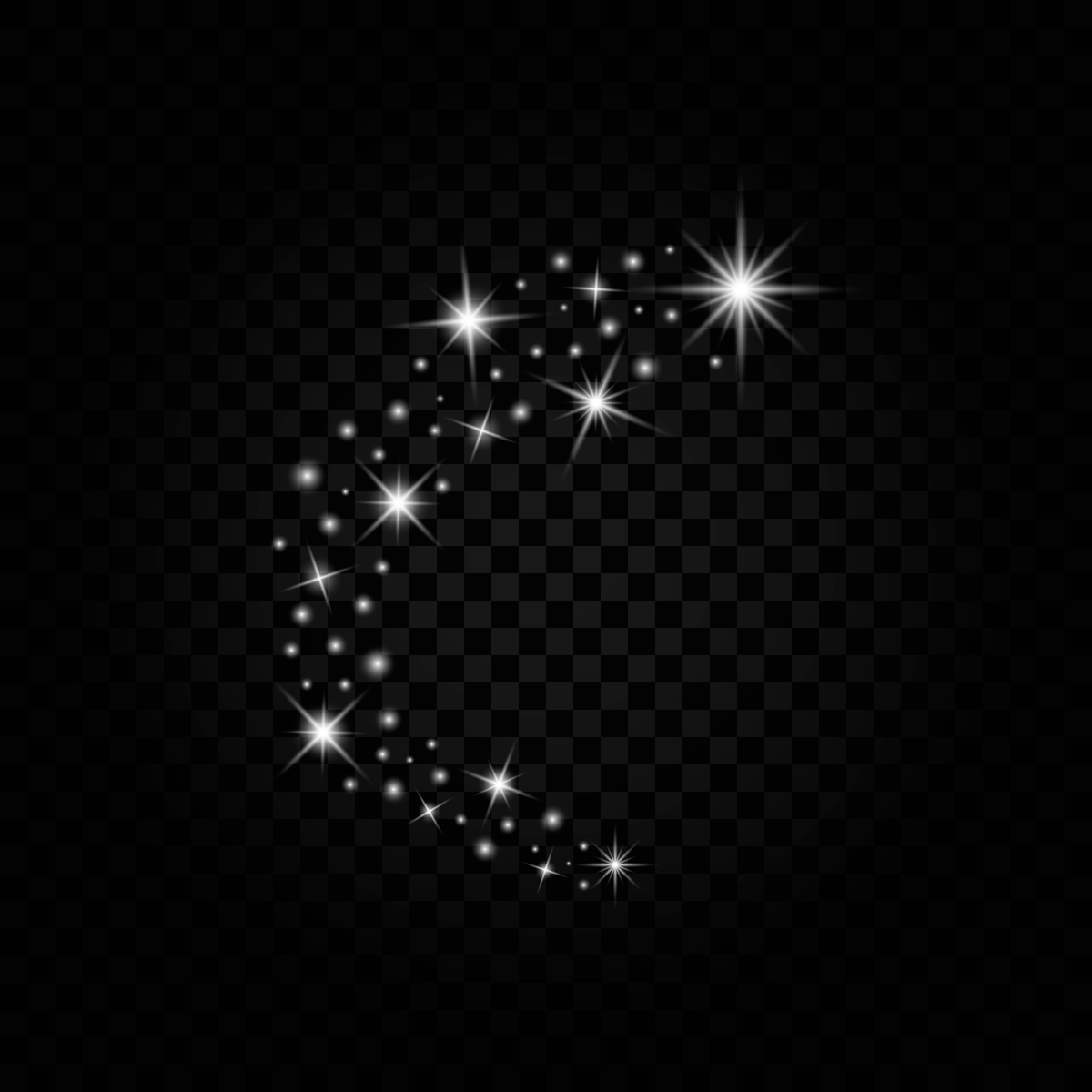 Photoshop 十字星闪光效果教程：制作闪耀的十字星