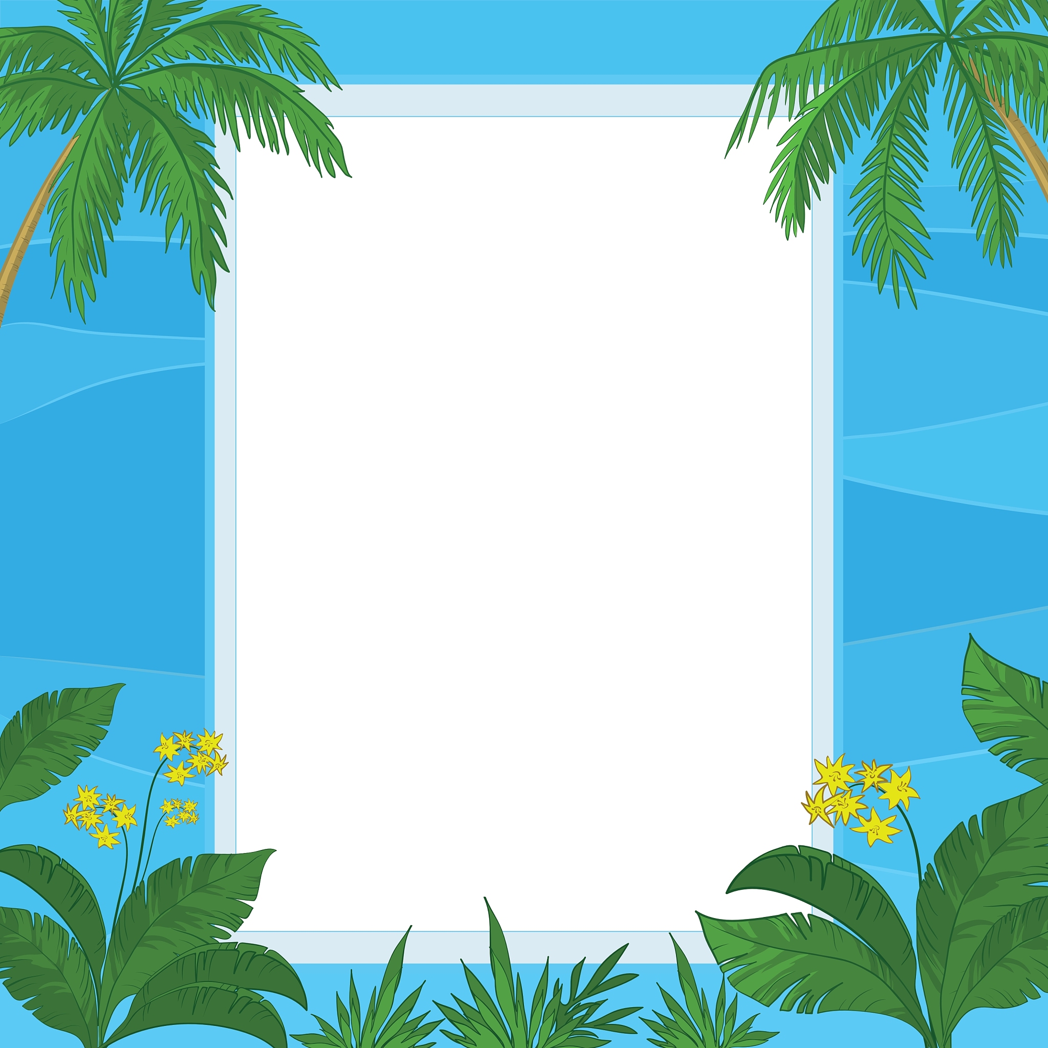 tropical floral background