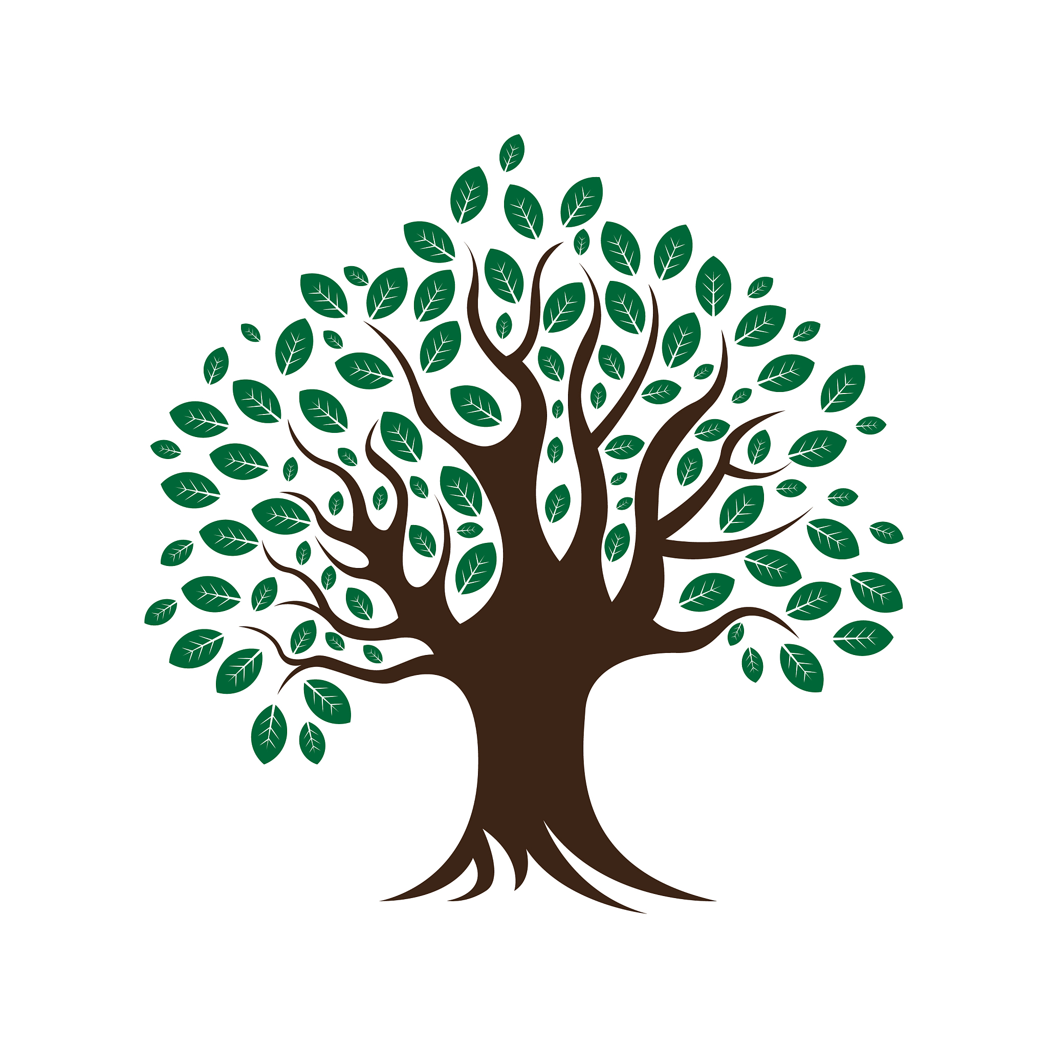 simple and modern trees natural logo 3