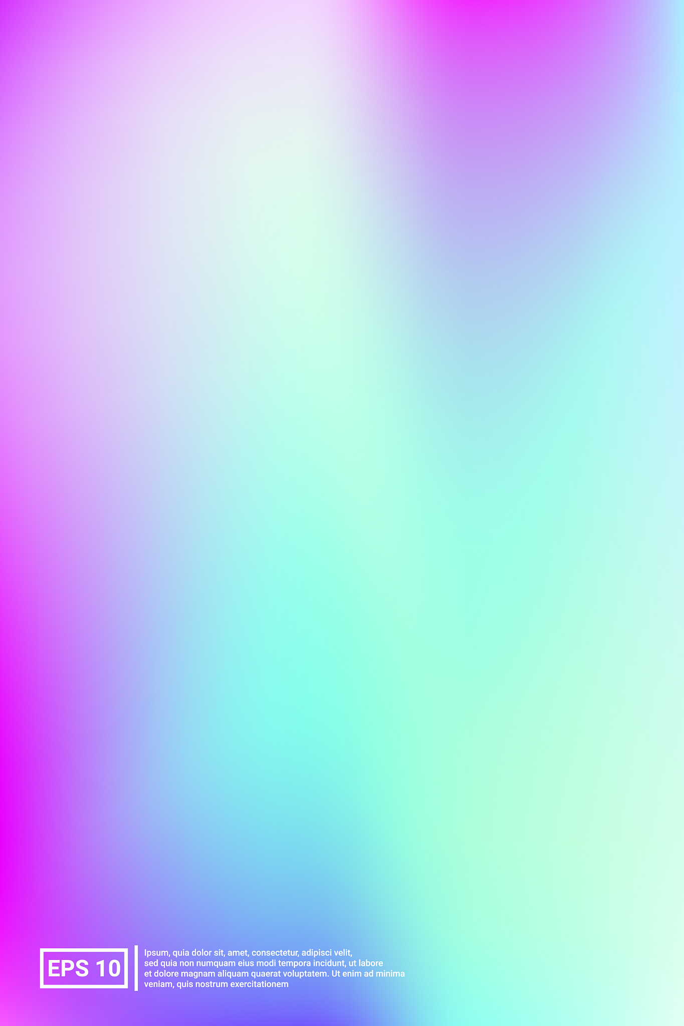 holographic glossy cover soft color