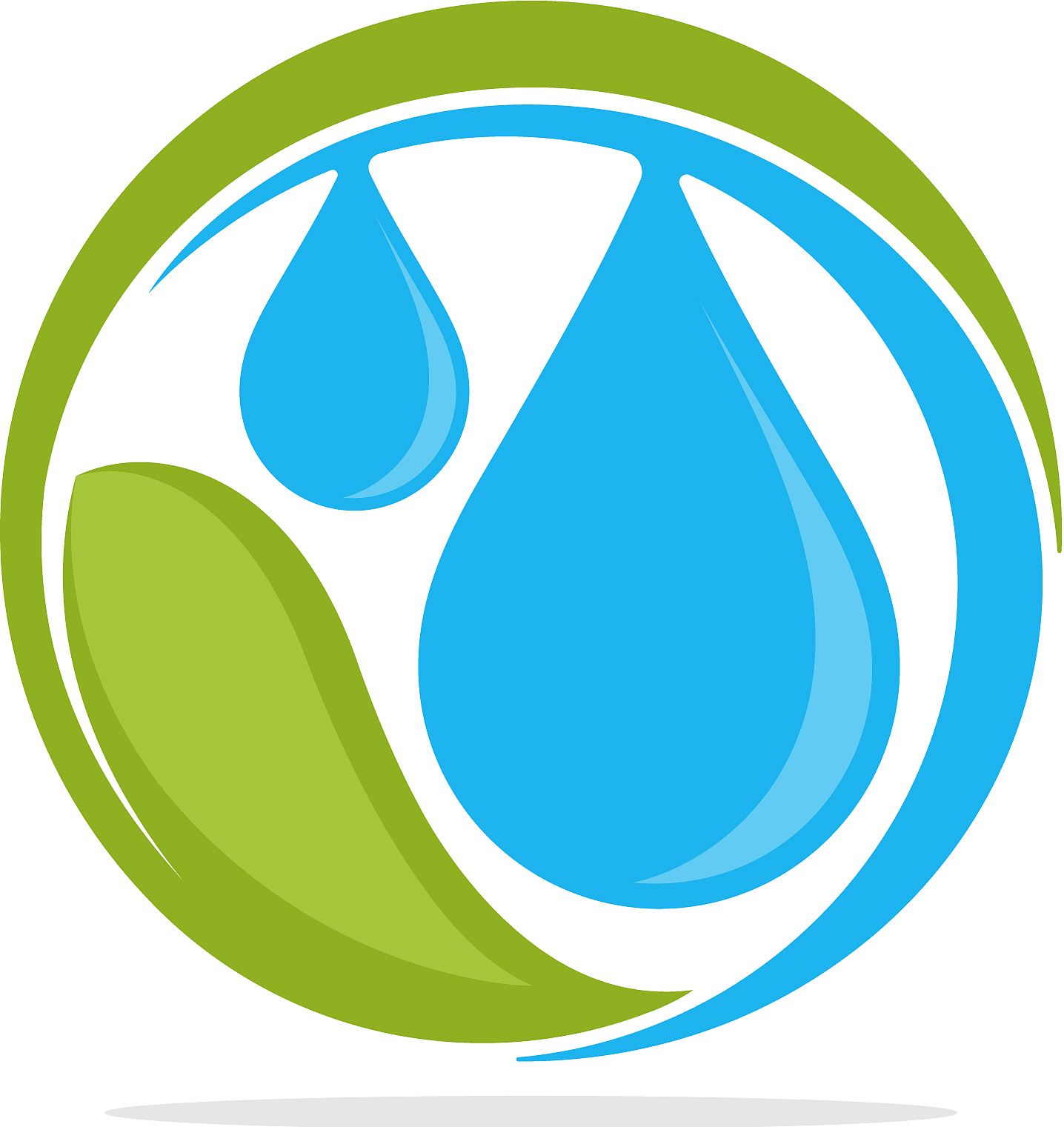 logo icon with clean water management concept