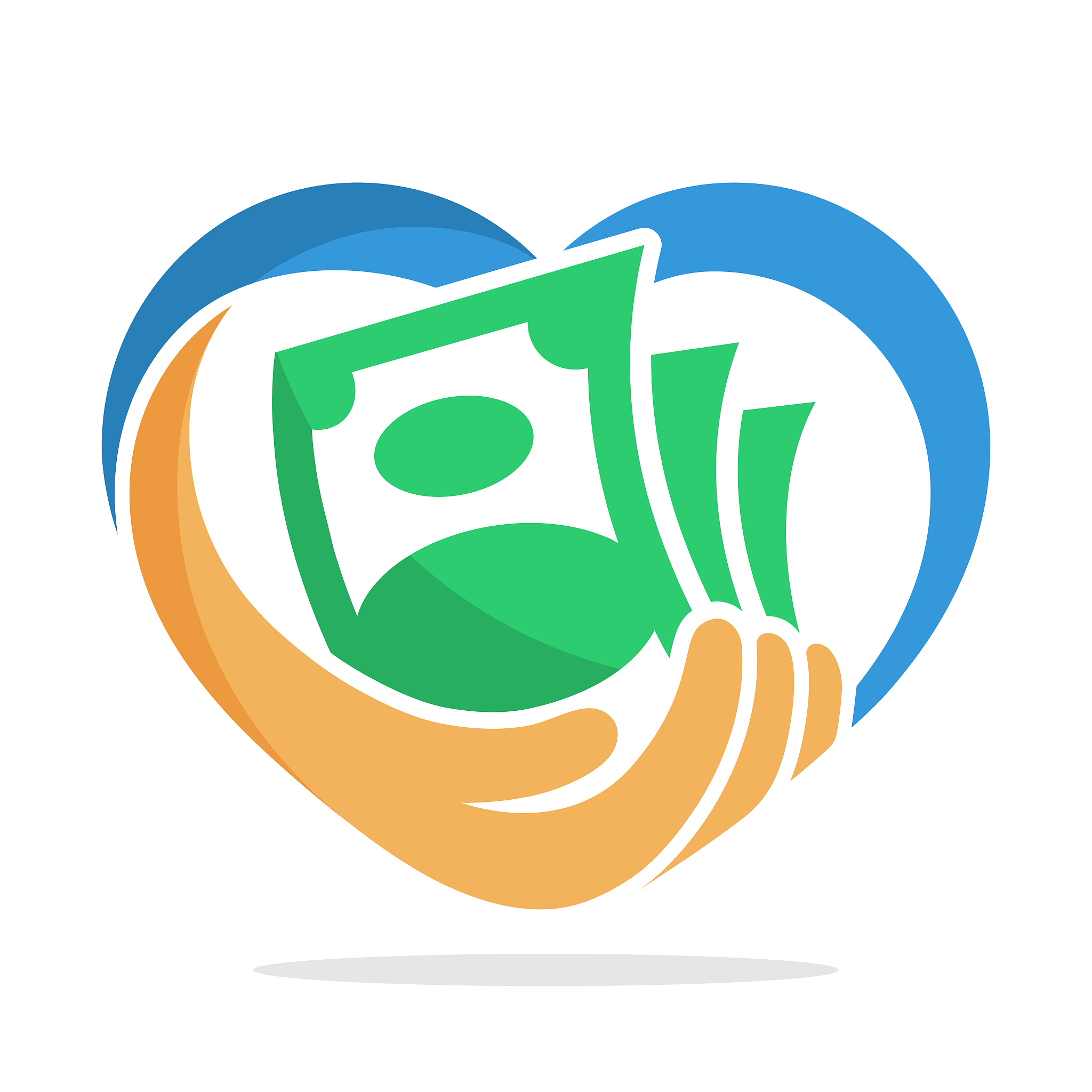 icon illustration with concept, fundraising, business loan money