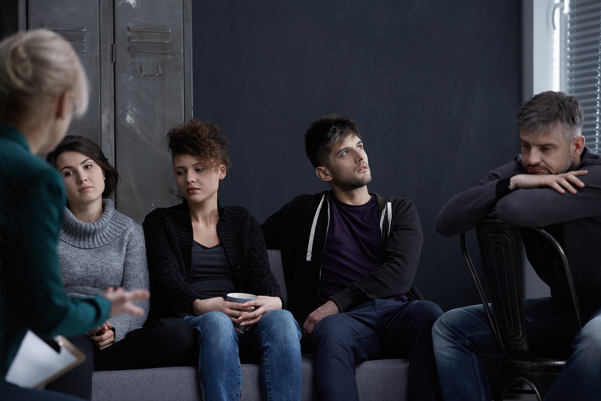 people during addiction treatment