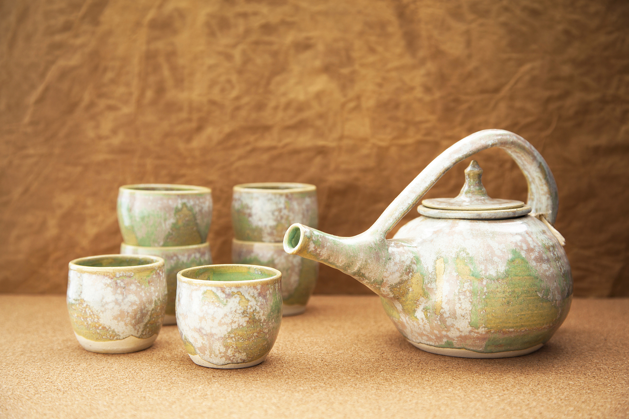 handcrafted tea set