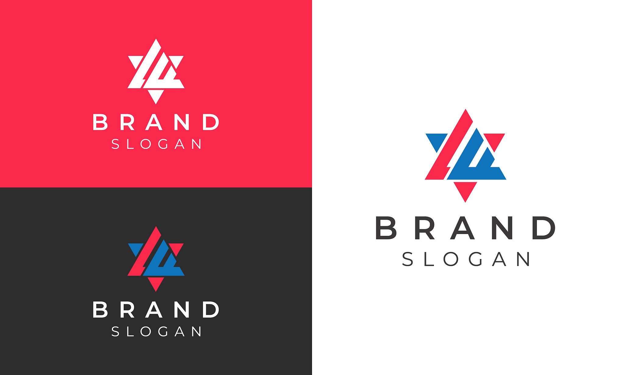lf letters initials modern logo design template