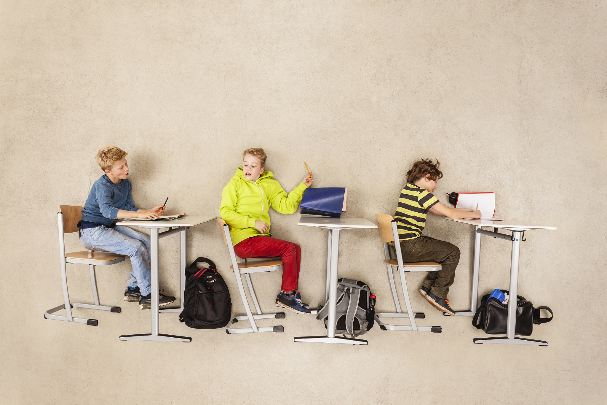 children in classroom