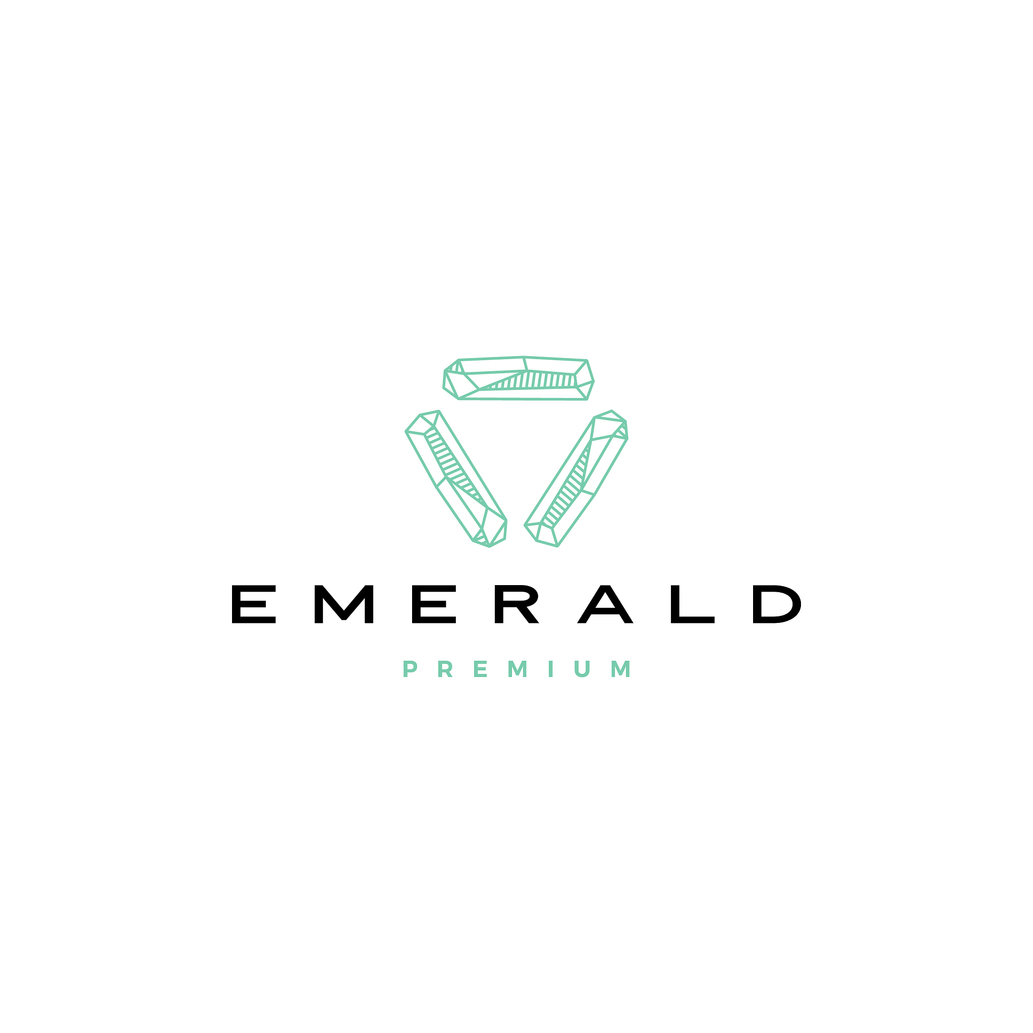 emerald diamond logo icon