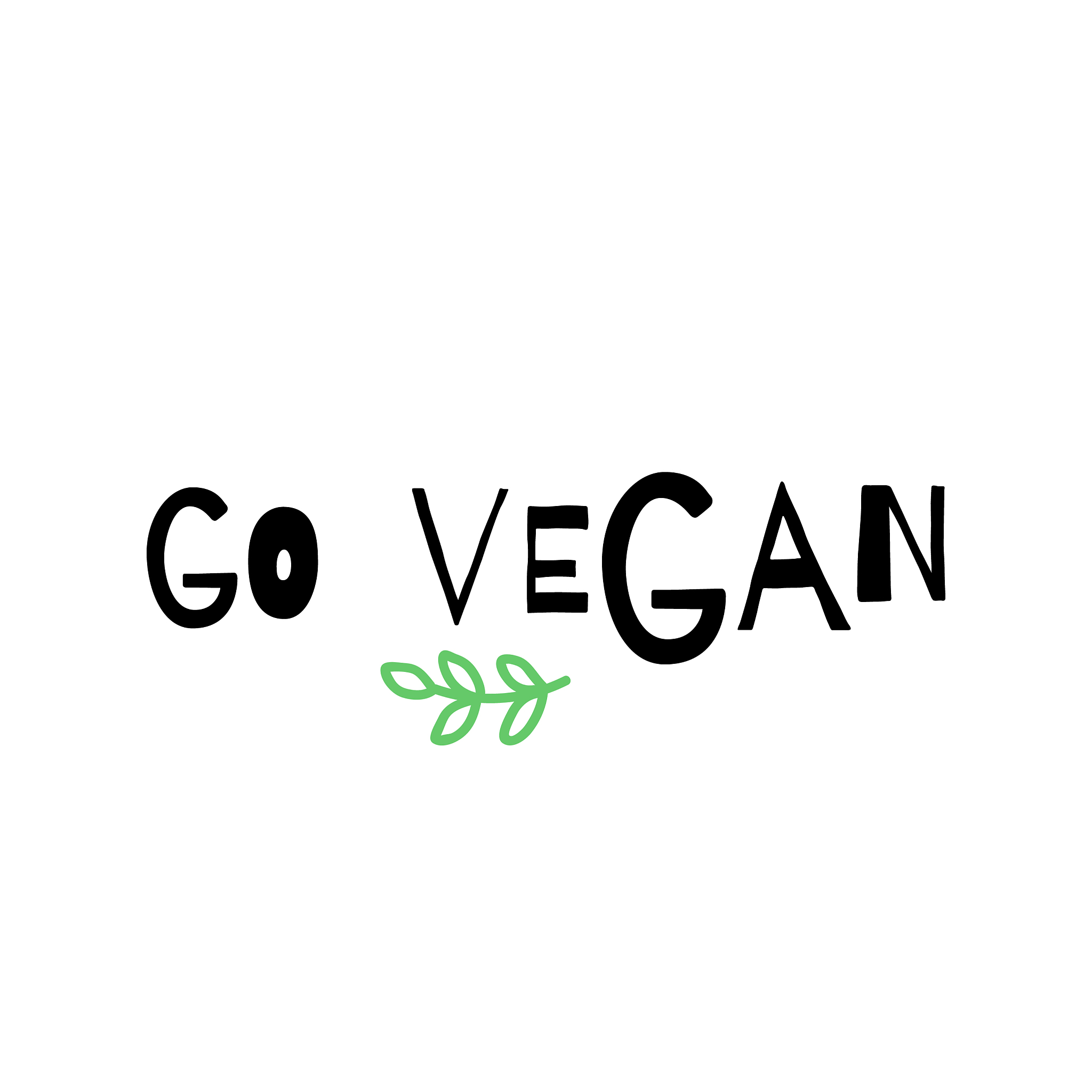 go vegan simple poster