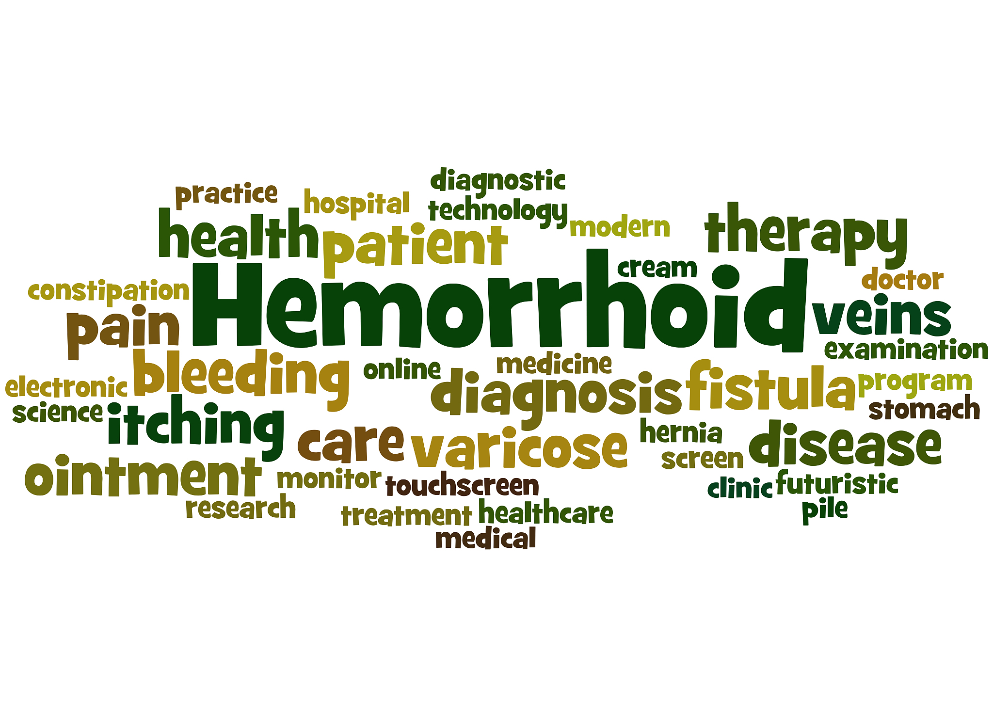 hemorrhoid, word cloud concept 5